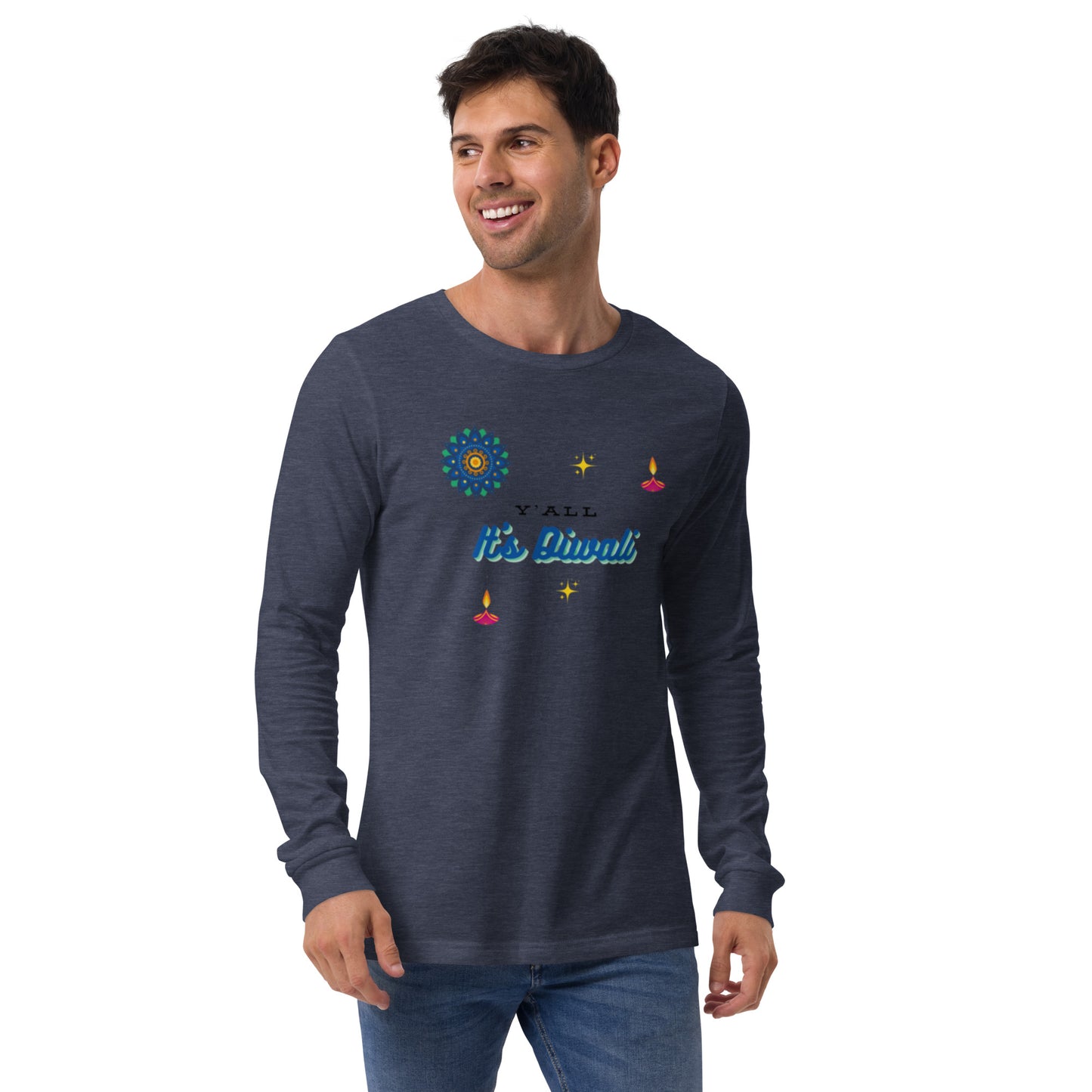 Y'all It's Diwali Unisex Long Sleeve Tee