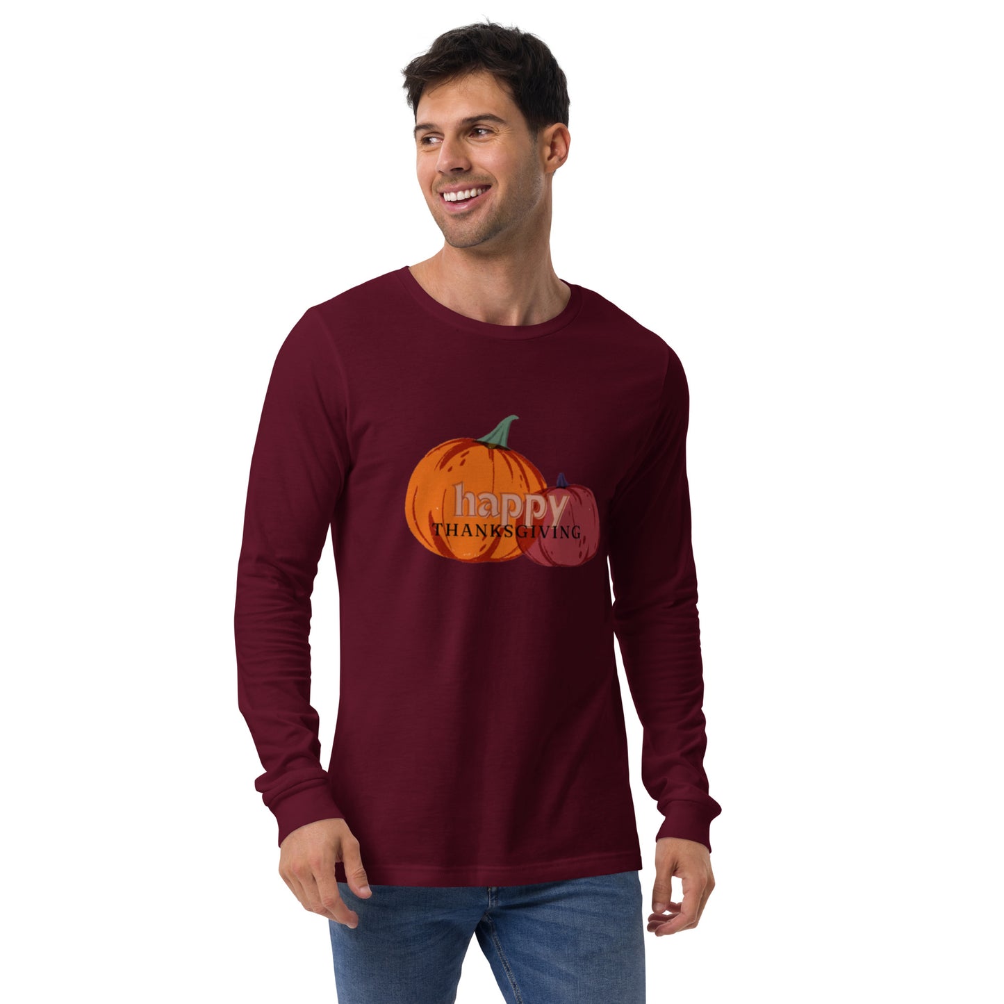 Happy Thanksgiving Unisex Long Sleeve Tee