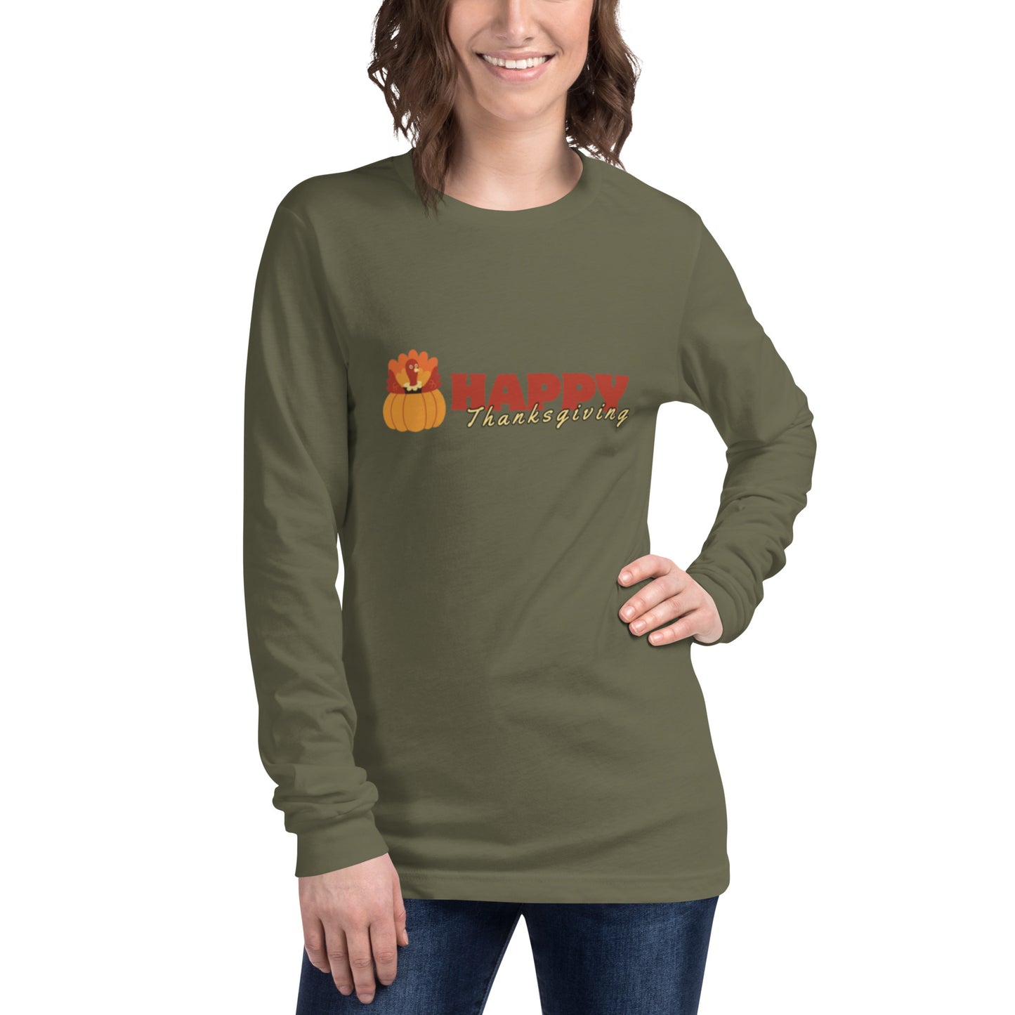 Happy Thanksgiving Unisex Long Sleeve Tee