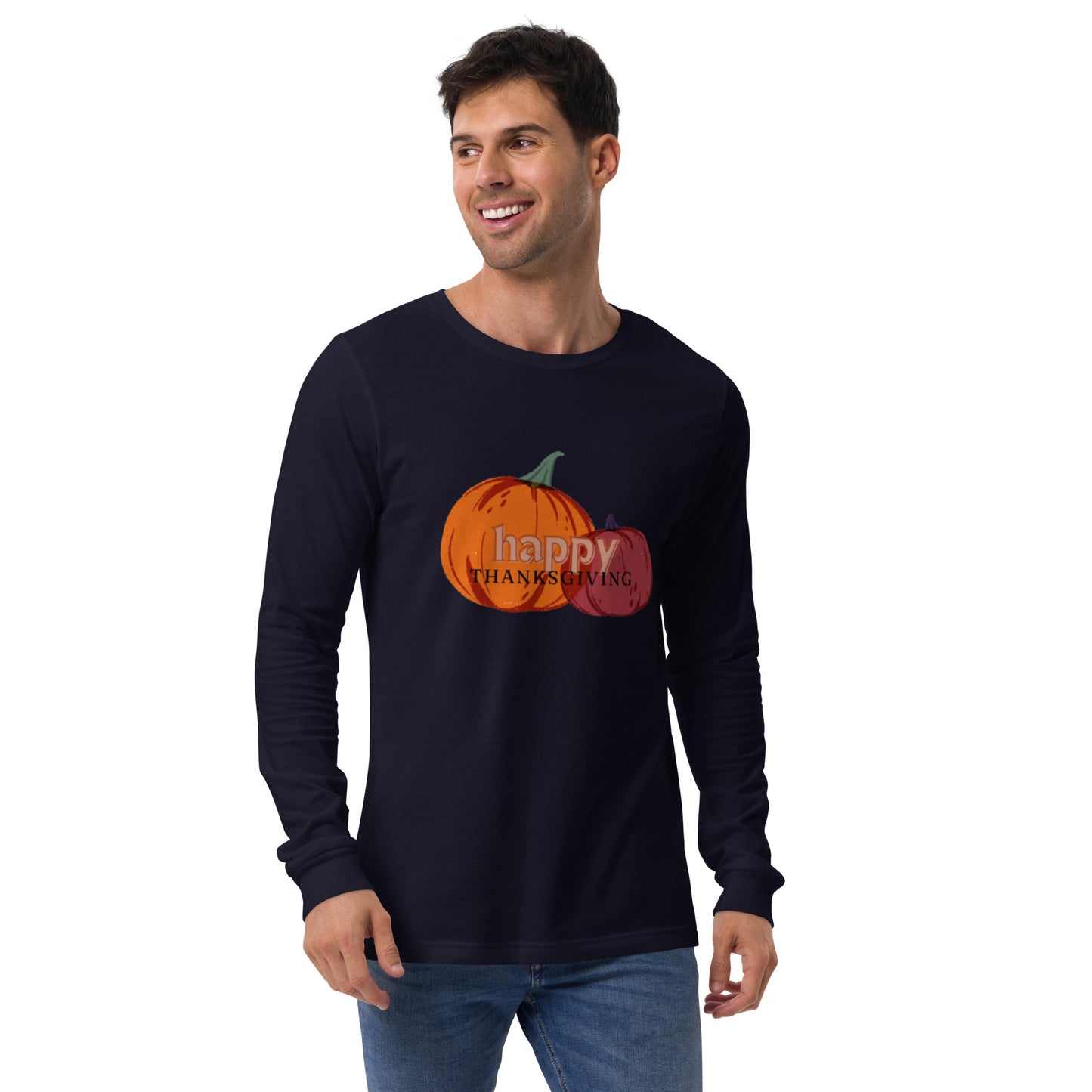 Happy Thanksgiving Unisex Long Sleeve Tee