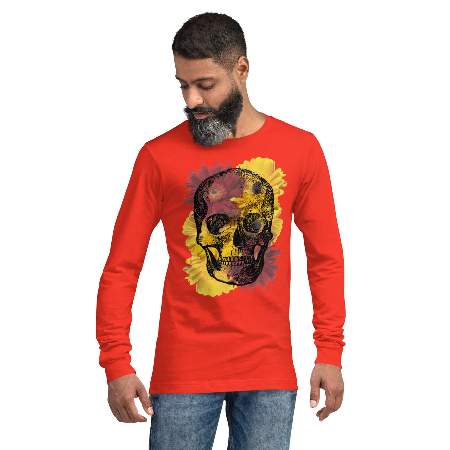 Love Eternal Daisy Skull Unisex Long Sleeve Tee