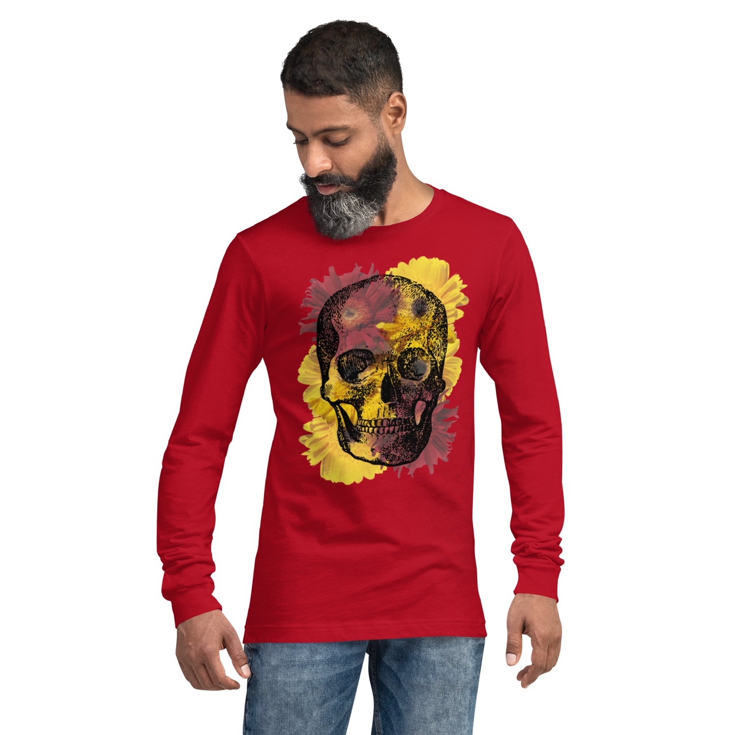 Love Eternal Daisy Skull Unisex Long Sleeve Tee