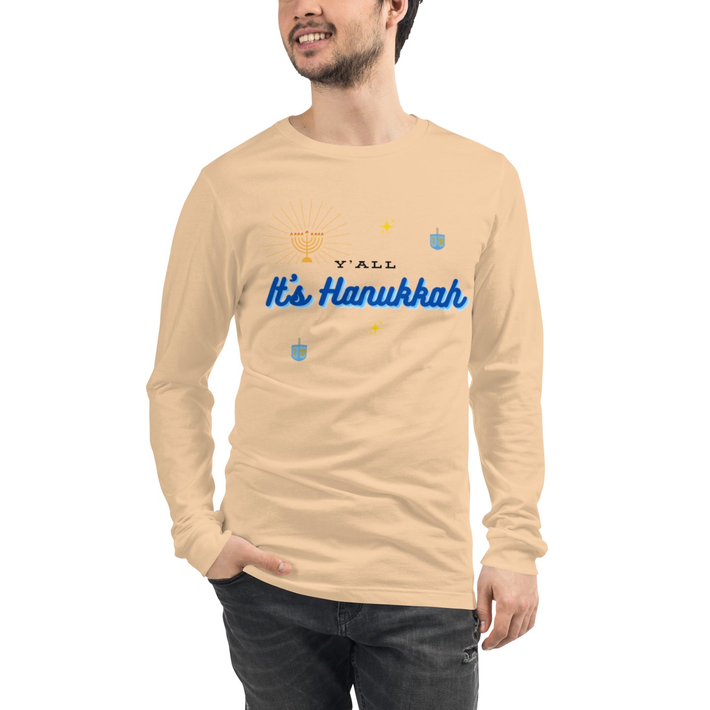 Y'all It's Hanukkah Unisex Long Sleeve Tee