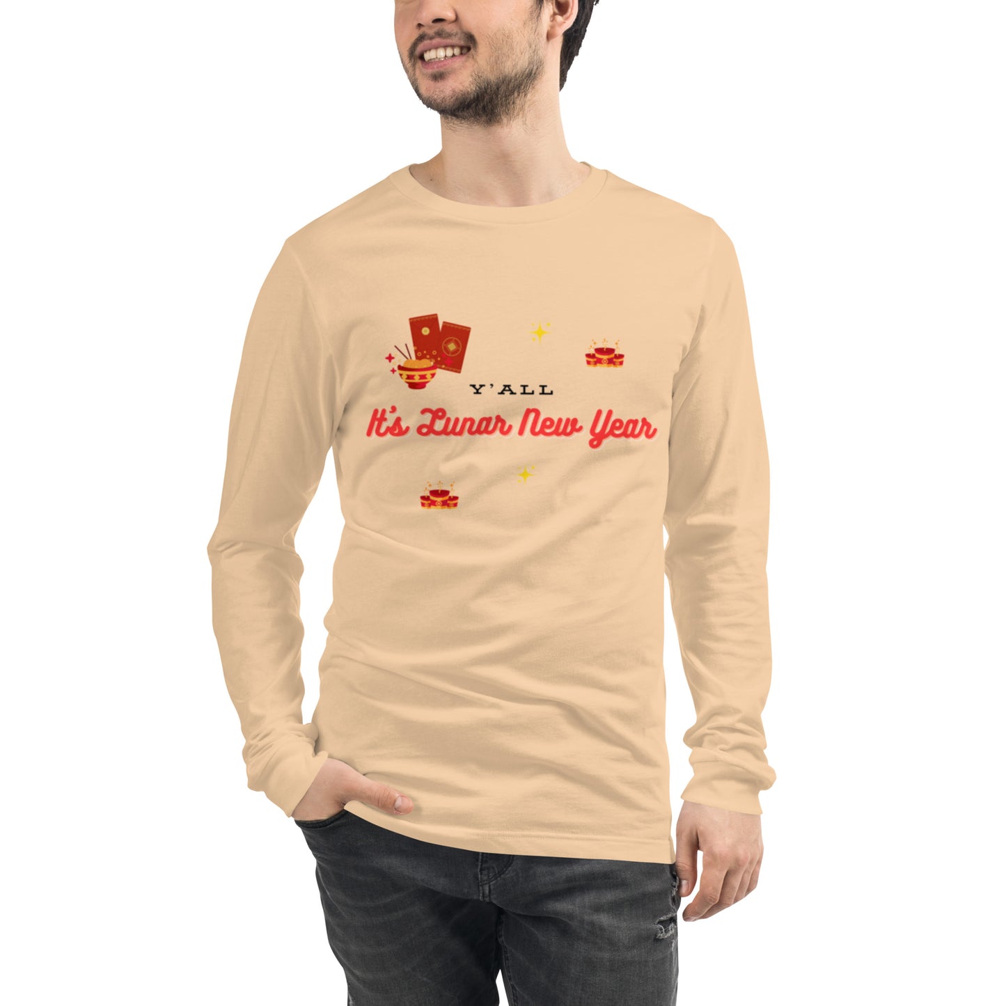 Y'all It's Lunar New Year Unisex Long Sleeve Tee