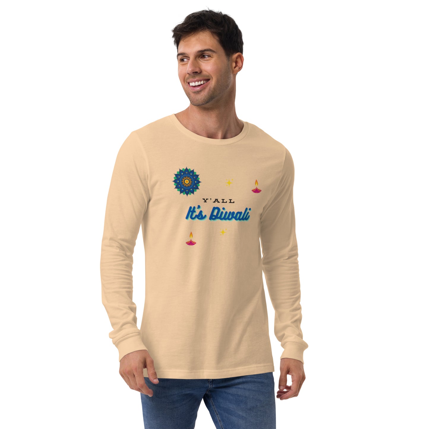 Y'all It's Diwali Unisex Long Sleeve Tee
