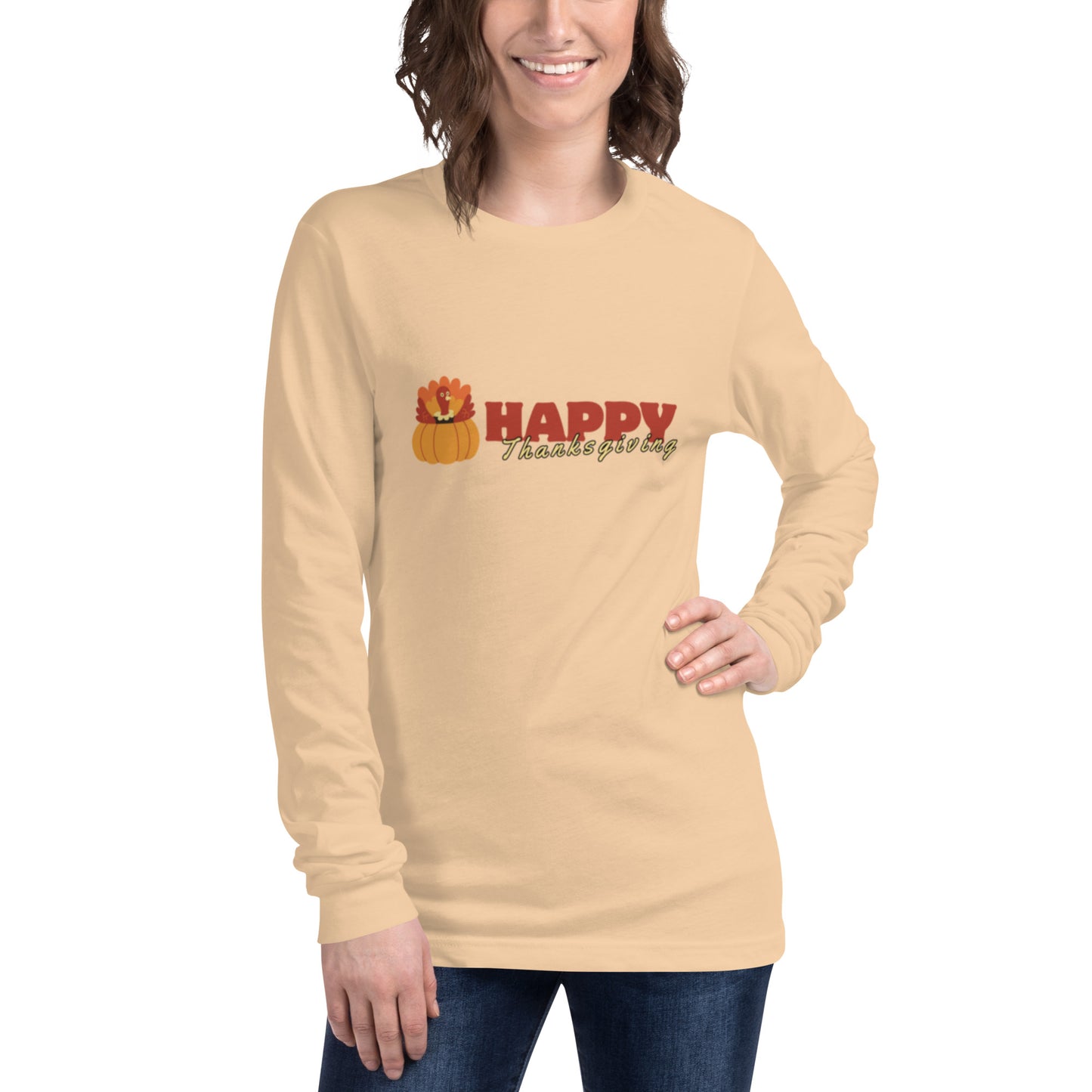 Happy Thanksgiving Unisex Long Sleeve Tee
