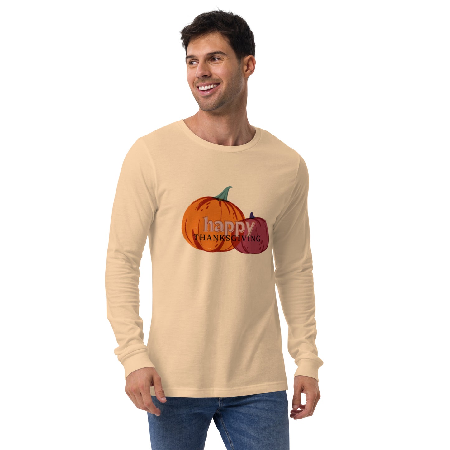 Happy Thanksgiving Unisex Long Sleeve Tee