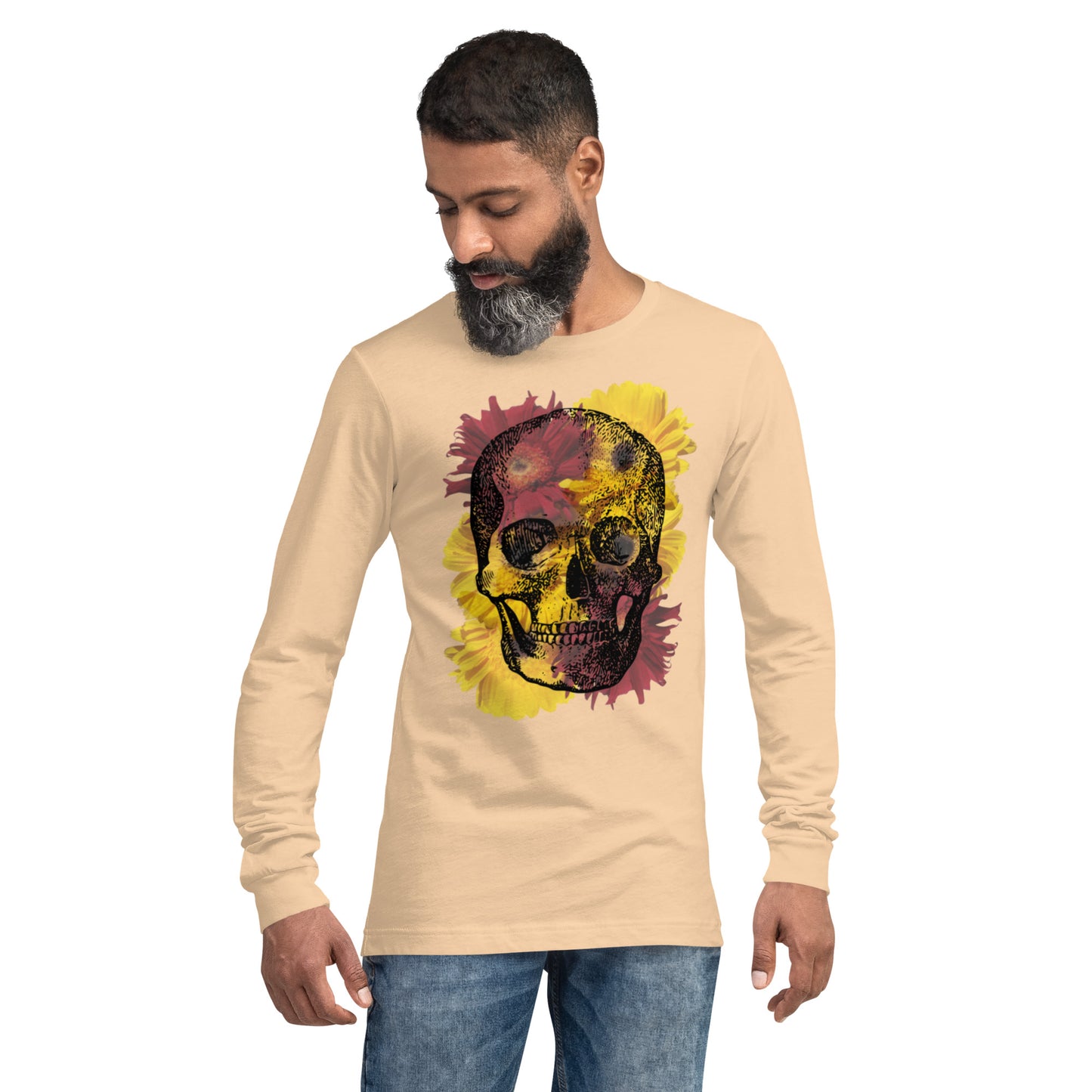 Love Eternal Daisy Skull Unisex Long Sleeve Tee