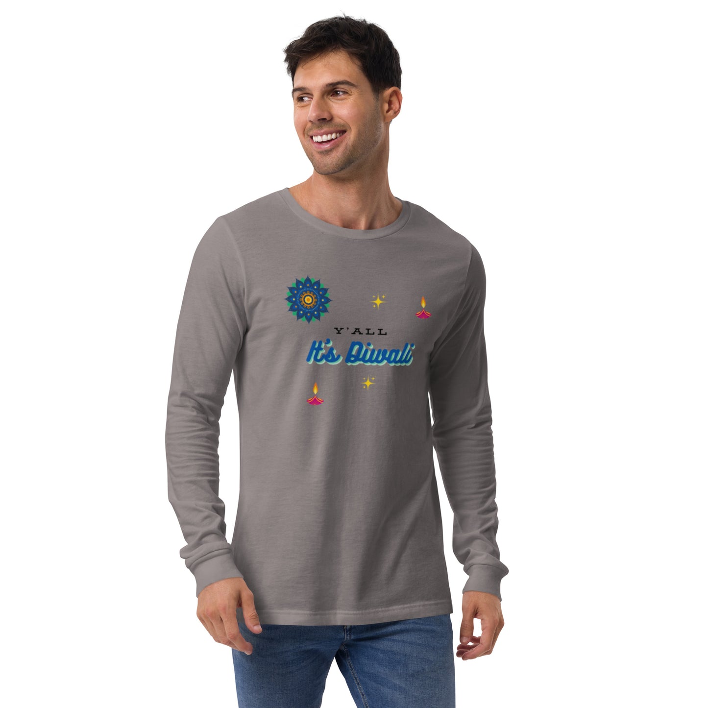 Y'all It's Diwali Unisex Long Sleeve Tee