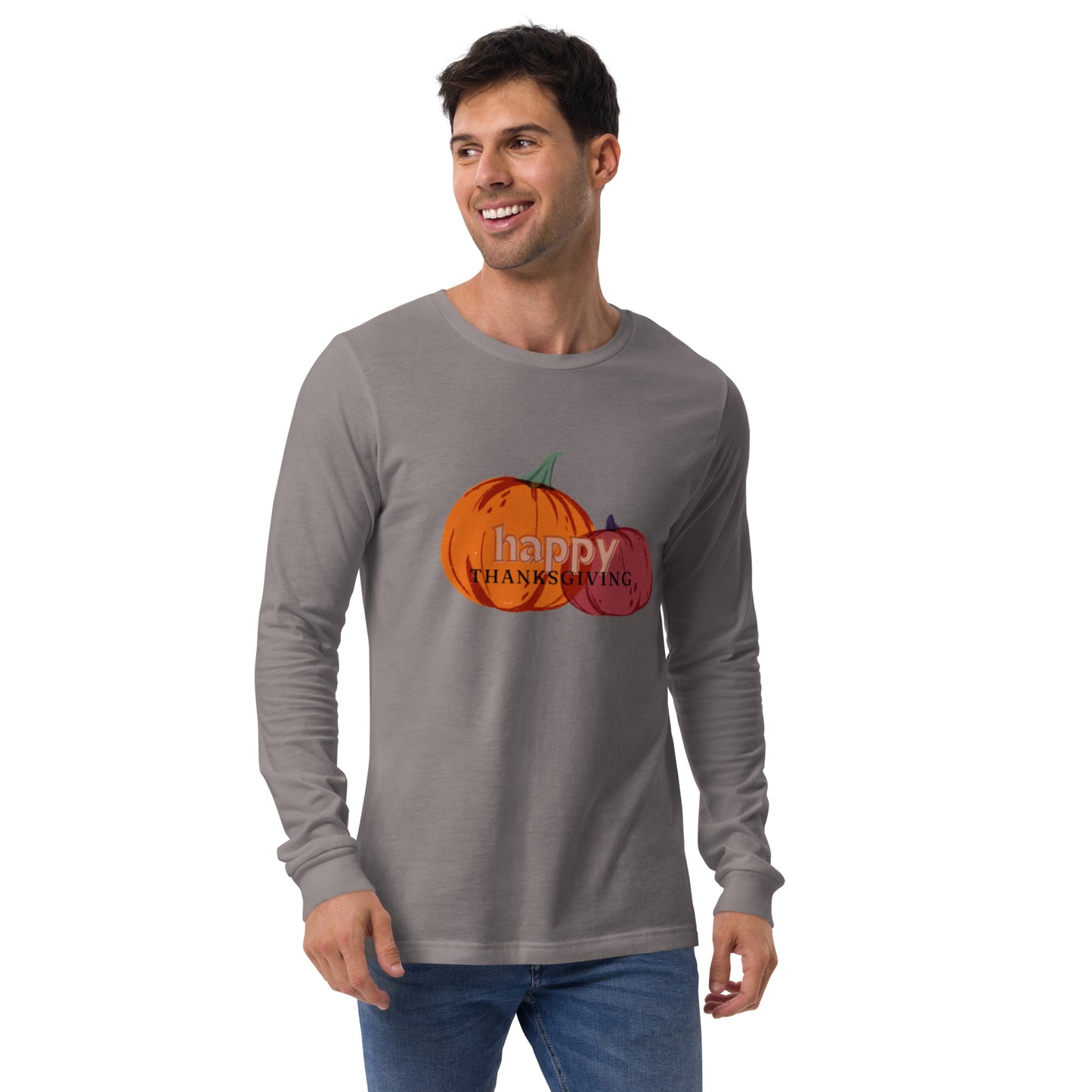 Happy Thanksgiving Unisex Long Sleeve Tee