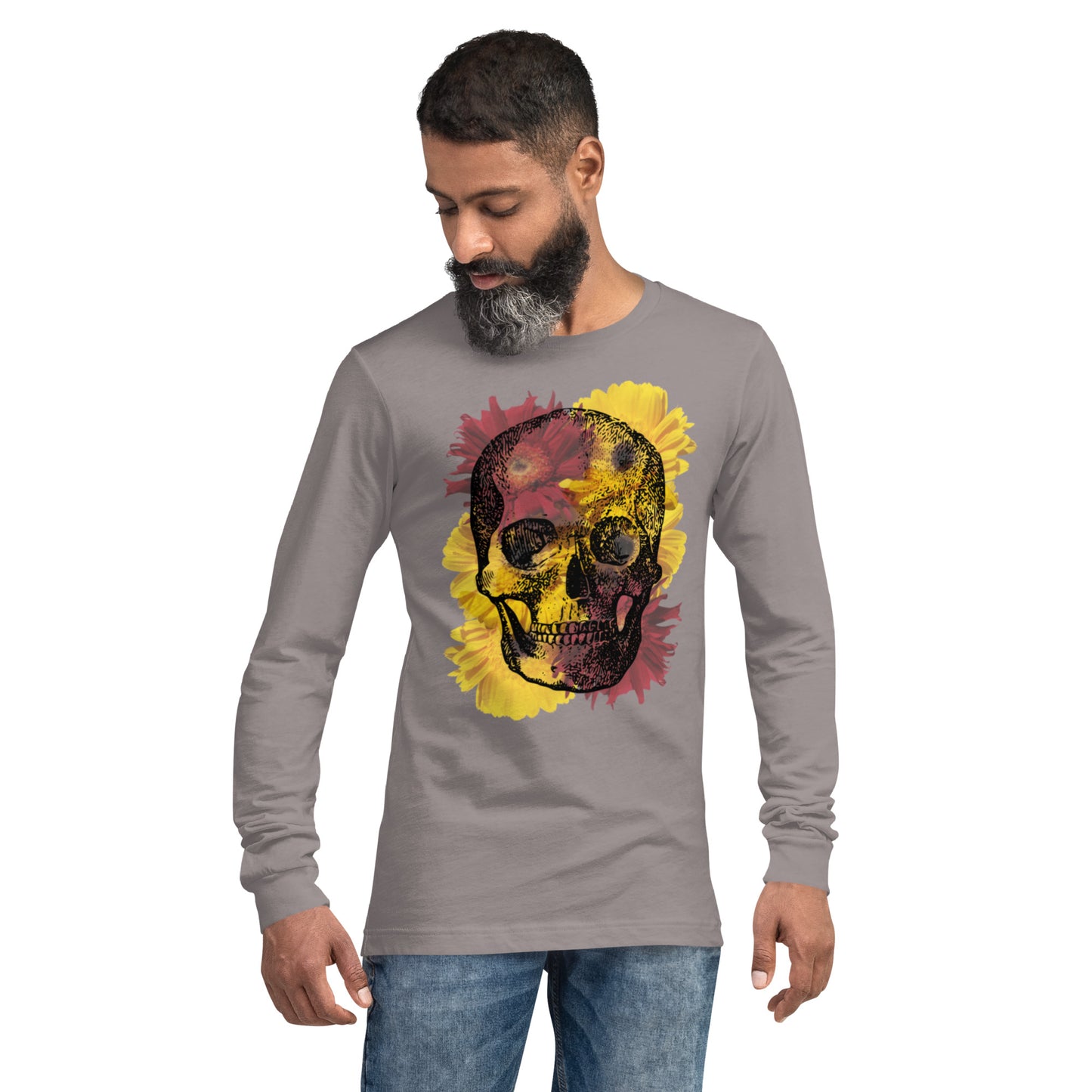 Love Eternal Daisy Skull Unisex Long Sleeve Tee