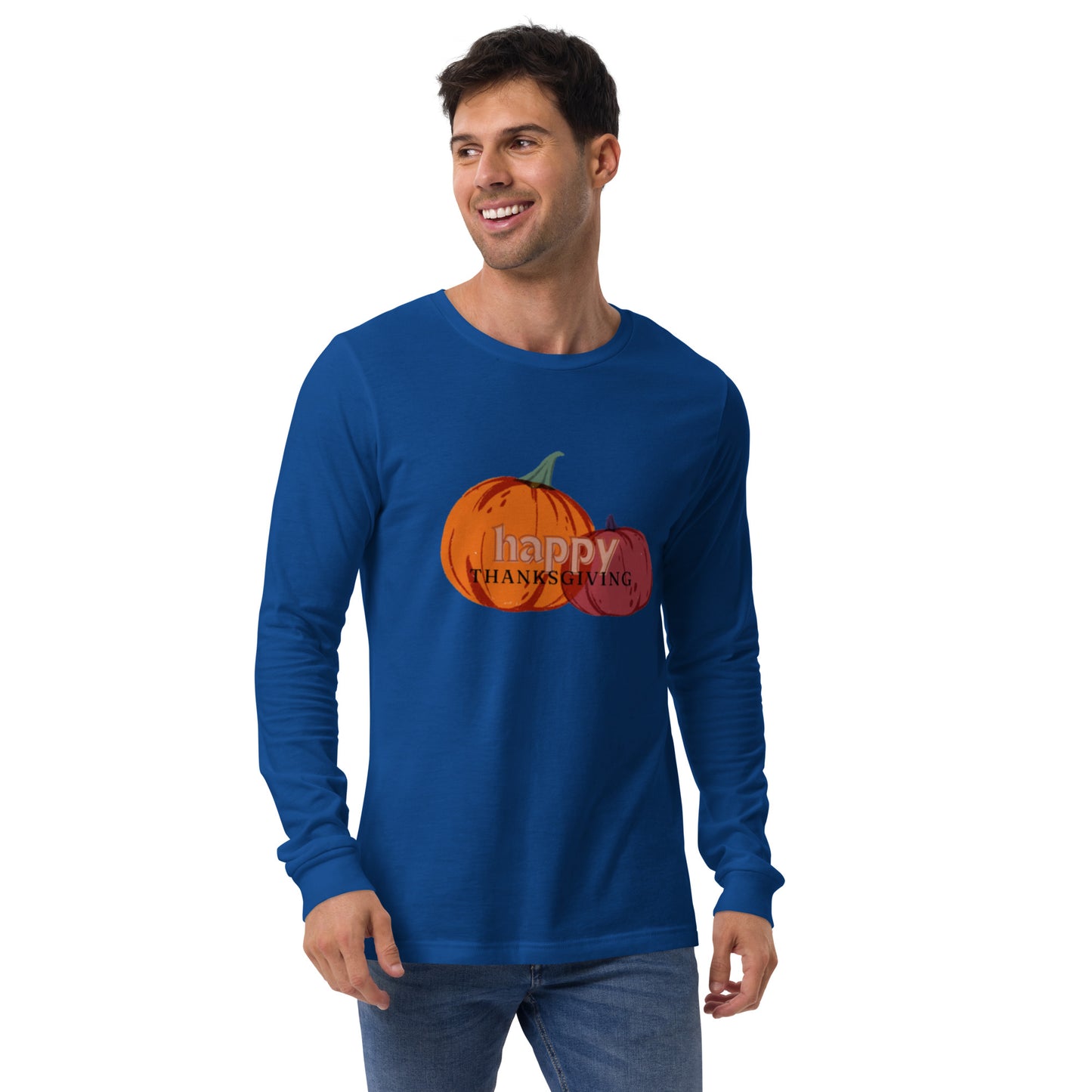 Happy Thanksgiving Unisex Long Sleeve Tee