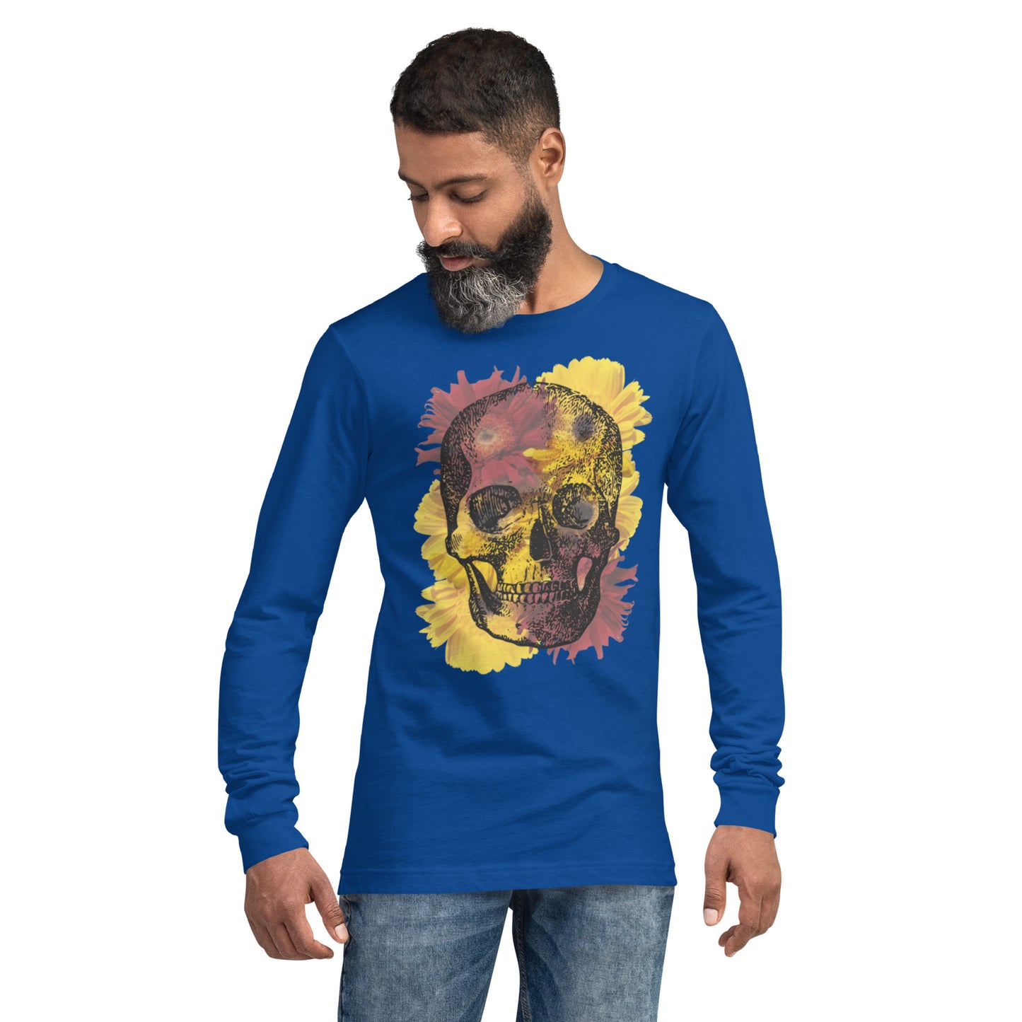 Love Eternal Daisy Skull Unisex Long Sleeve Tee