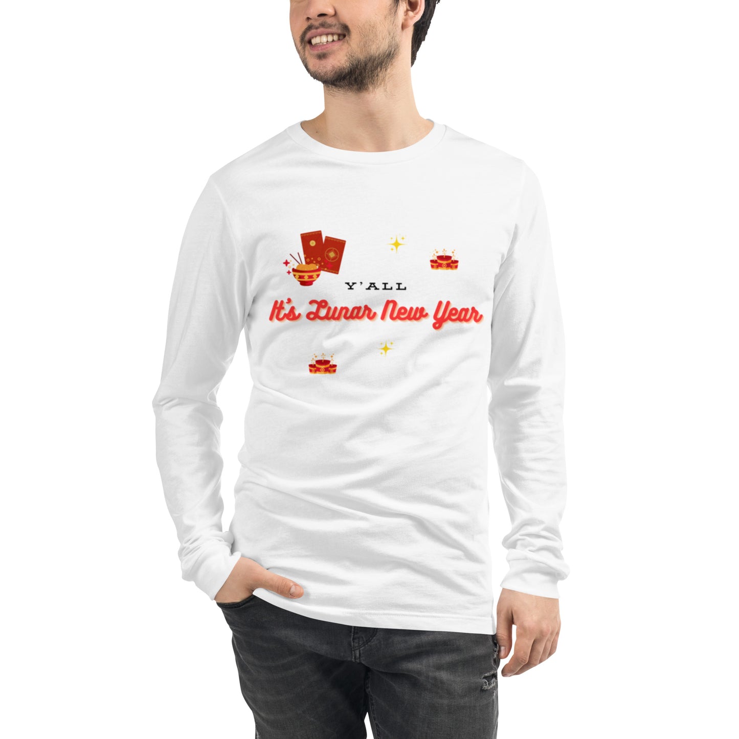 Y'all It's Lunar New Year Unisex Long Sleeve Tee