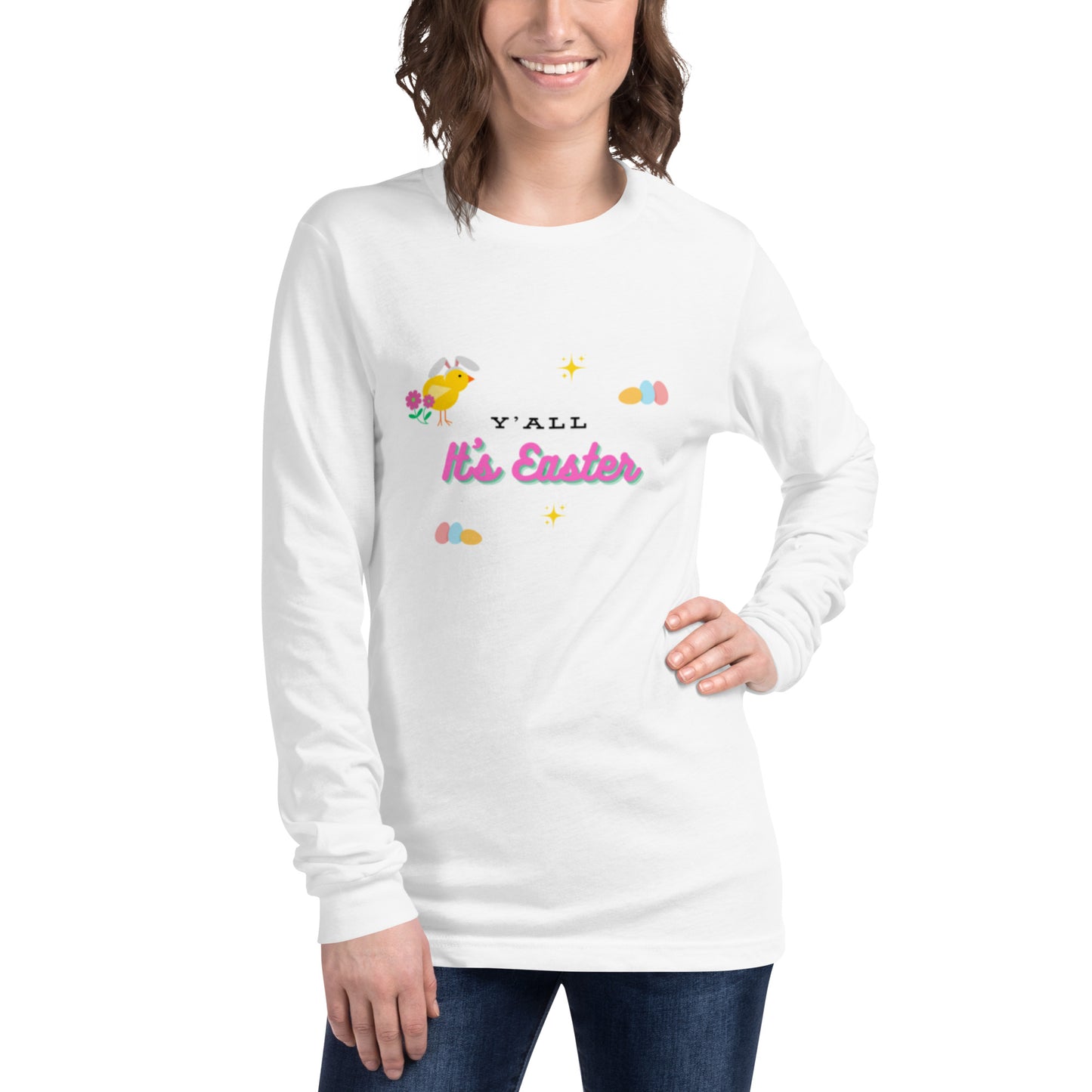 Y'all It's Easter Unisex Long Sleeve Tee