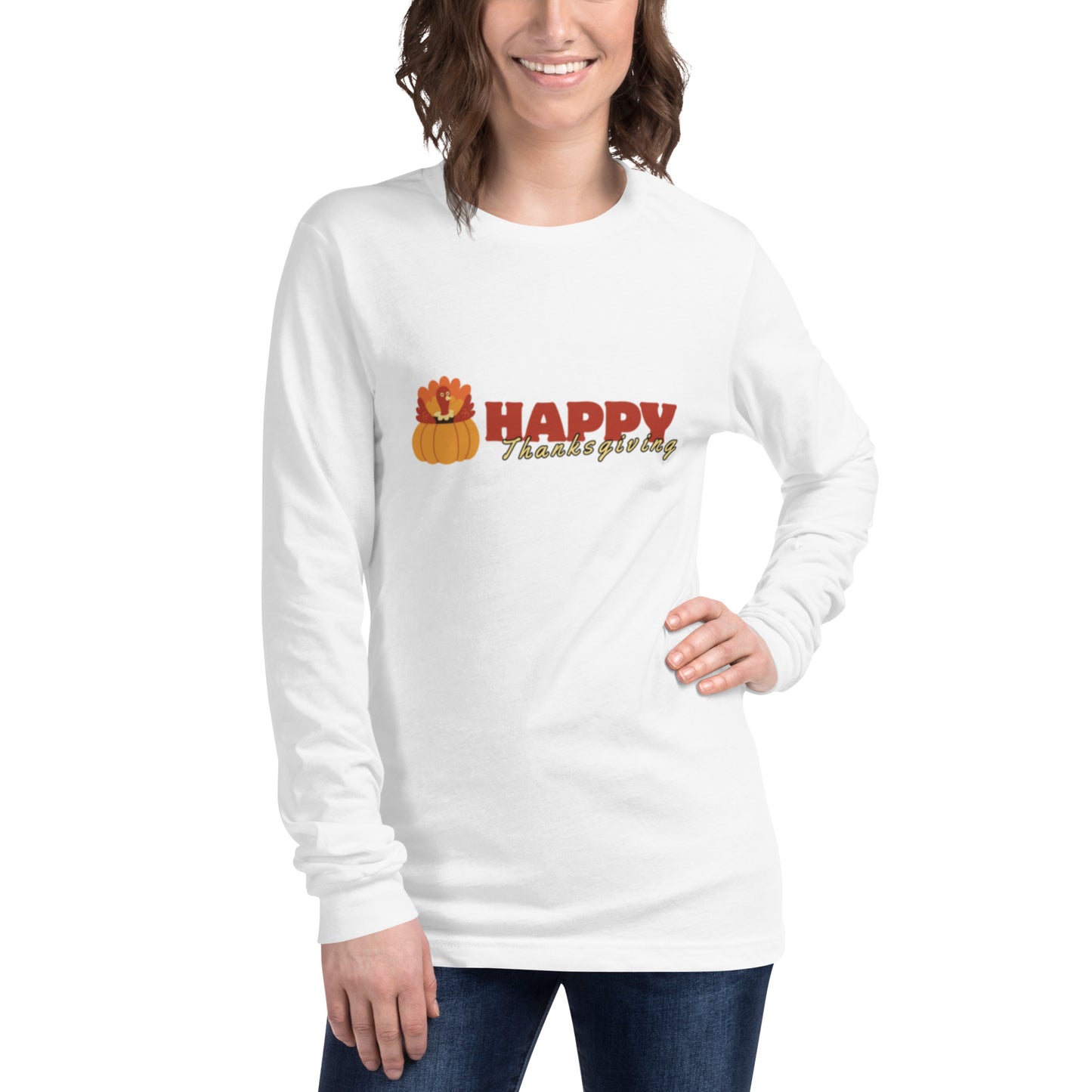 Happy Thanksgiving Unisex Long Sleeve Tee