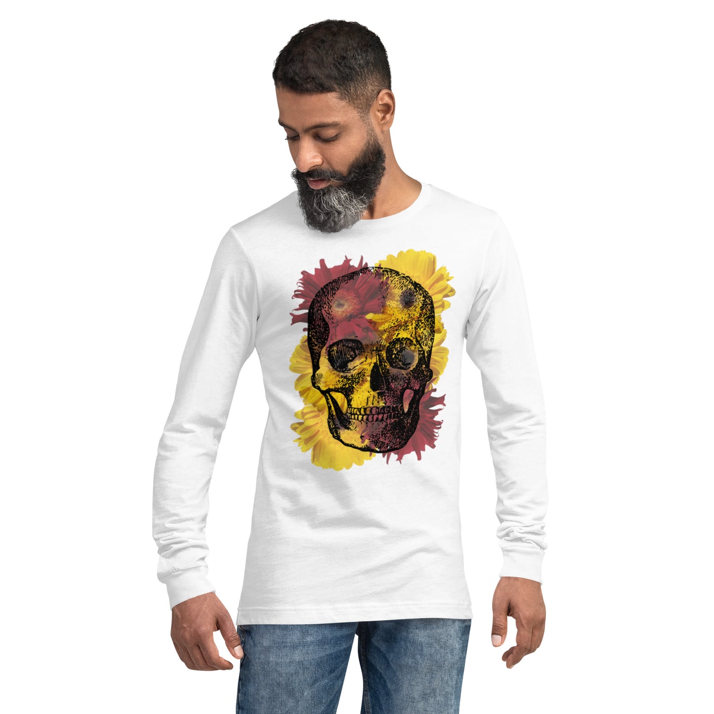 Love Eternal Daisy Skull Unisex Long Sleeve Tee