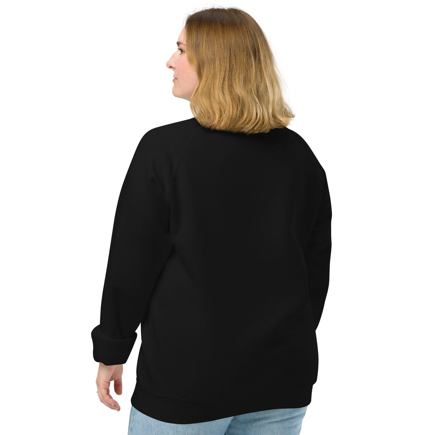 Standard Dot Eagle Unisex Organic Raglan Sweatshirt