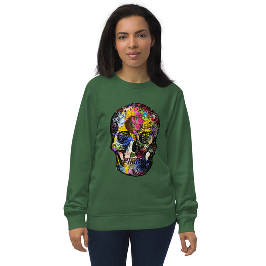 Love Eternal Abundance Skull Unisex Organic Sweatshirt