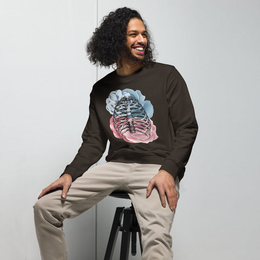 Love Eternal Rosy Lungs Unisex Organic Sweatshirt
