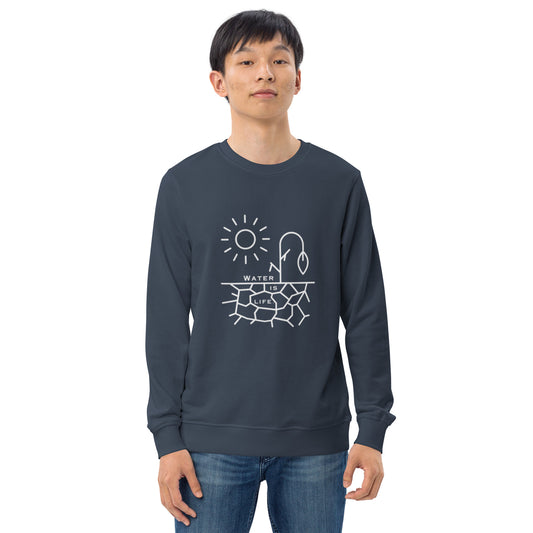 Water Is Life Unisex Organic Sweatshirt
