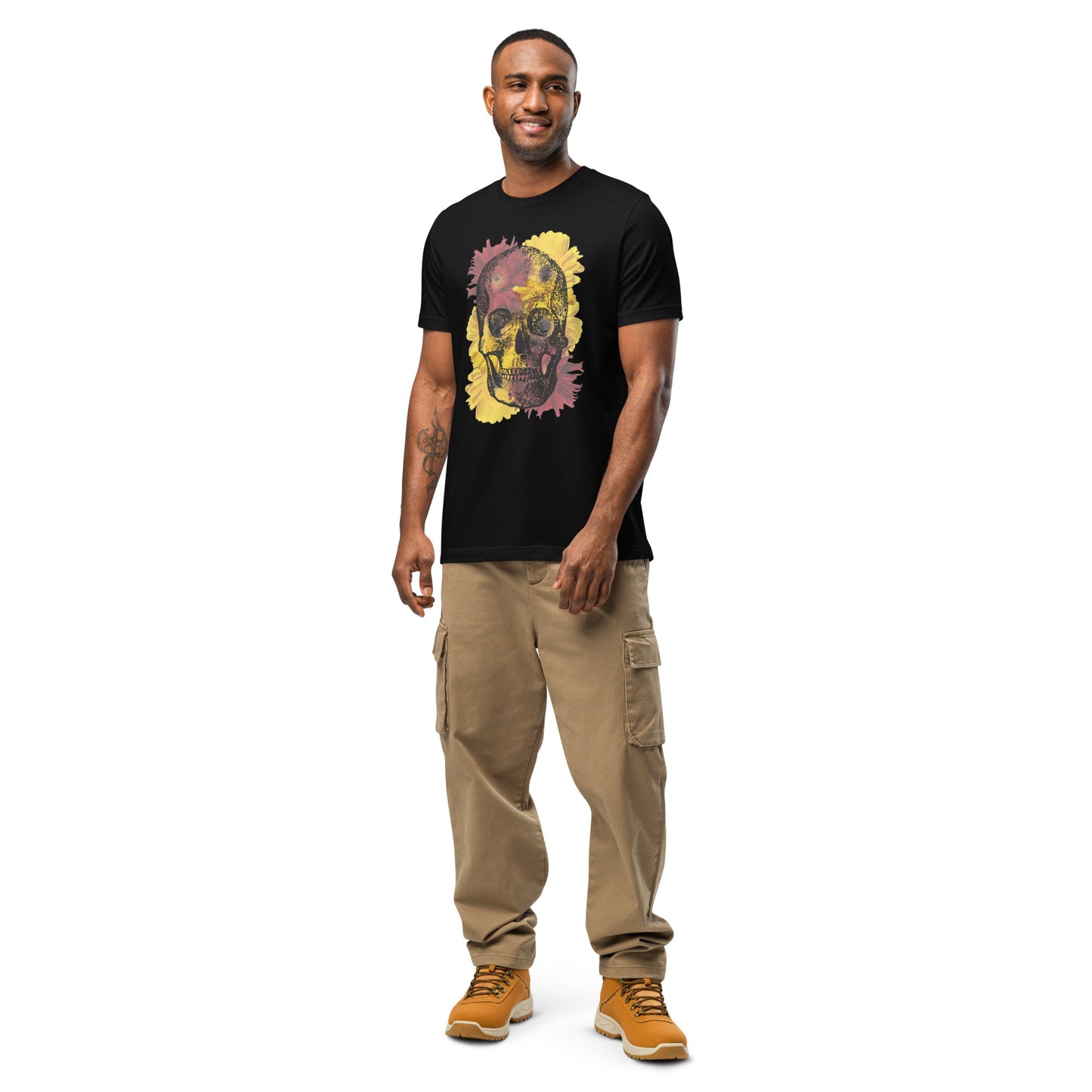 Love Eternal Daisy Skull Unisex T-Shirt (made in the USA)