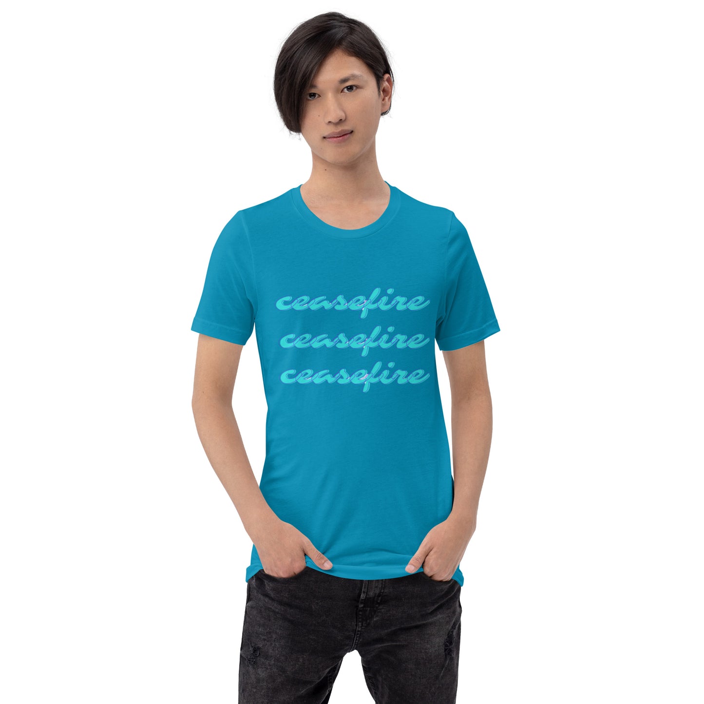 Ceasefire Script Unisex T-shirt