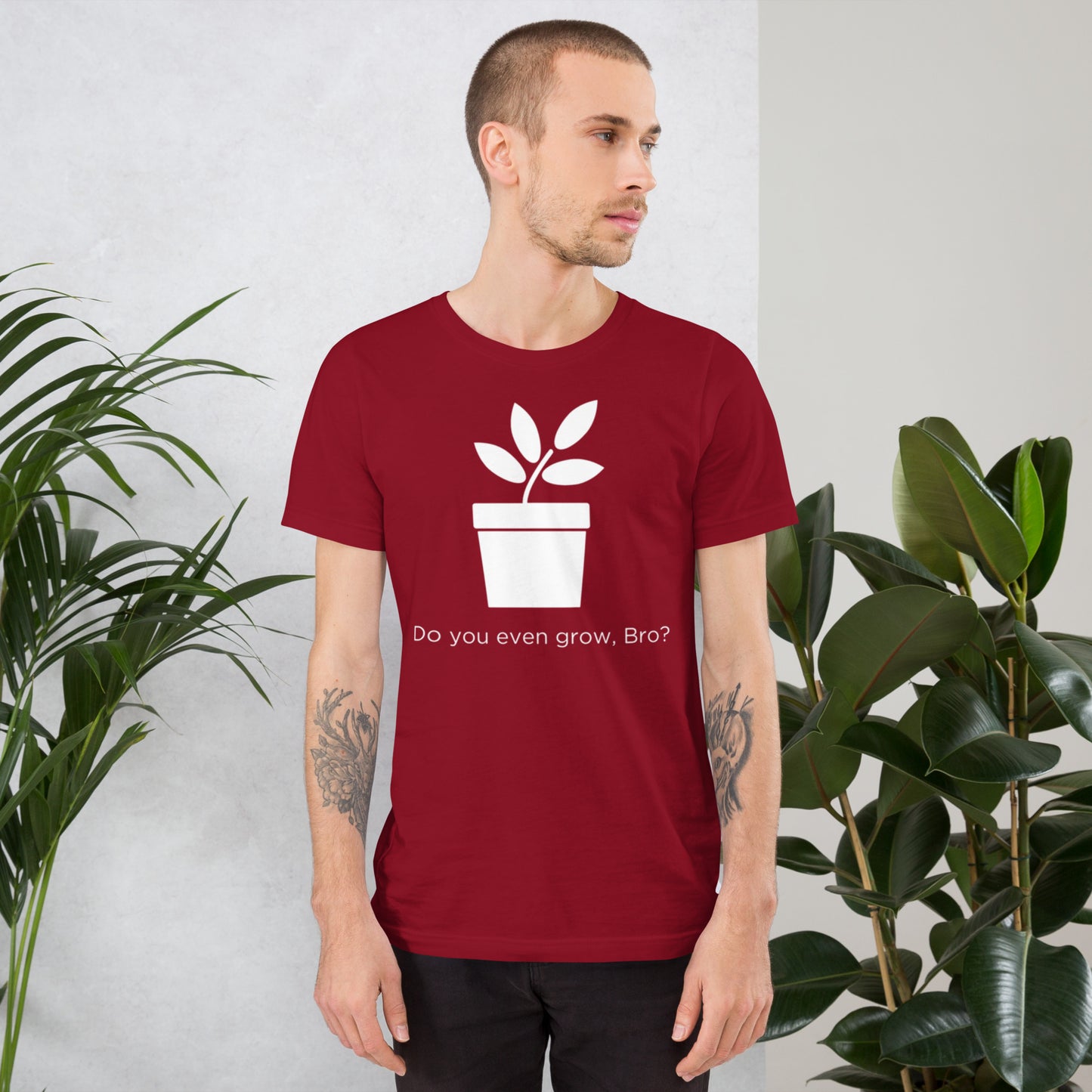 Do You Even Grow, Bro? Unisex t-shirt