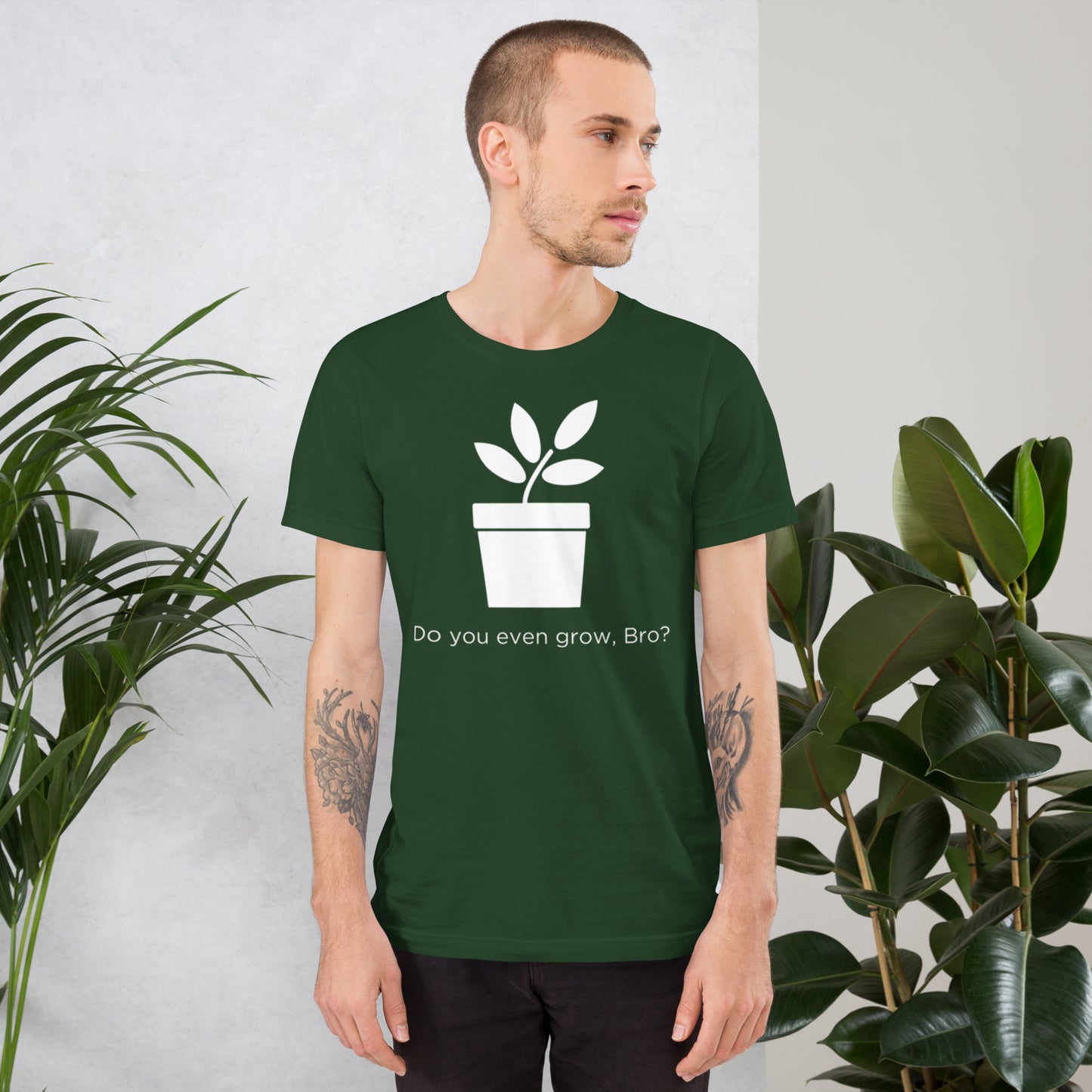 Do You Even Grow, Bro? Unisex t-shirt