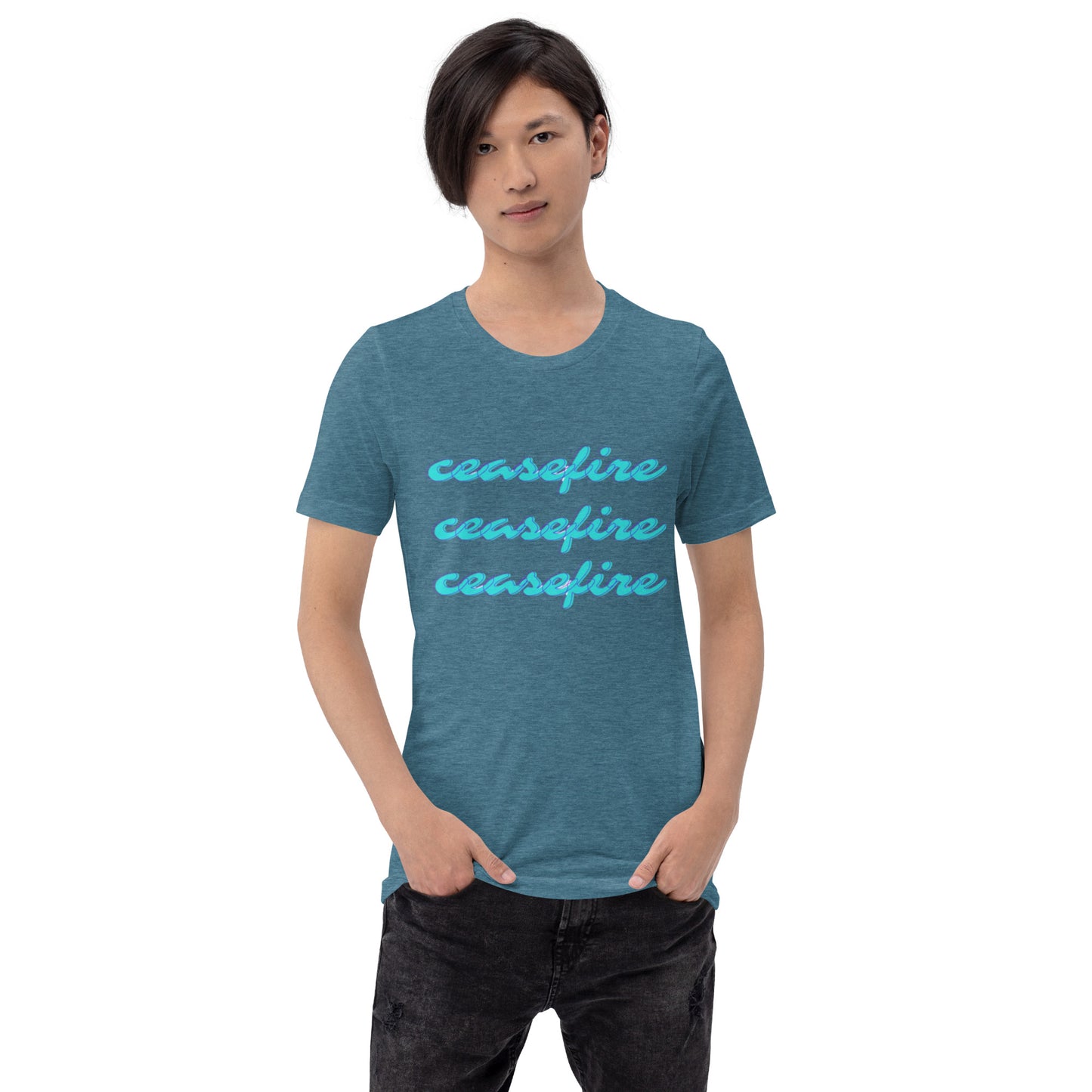 Ceasefire Script Unisex T-shirt