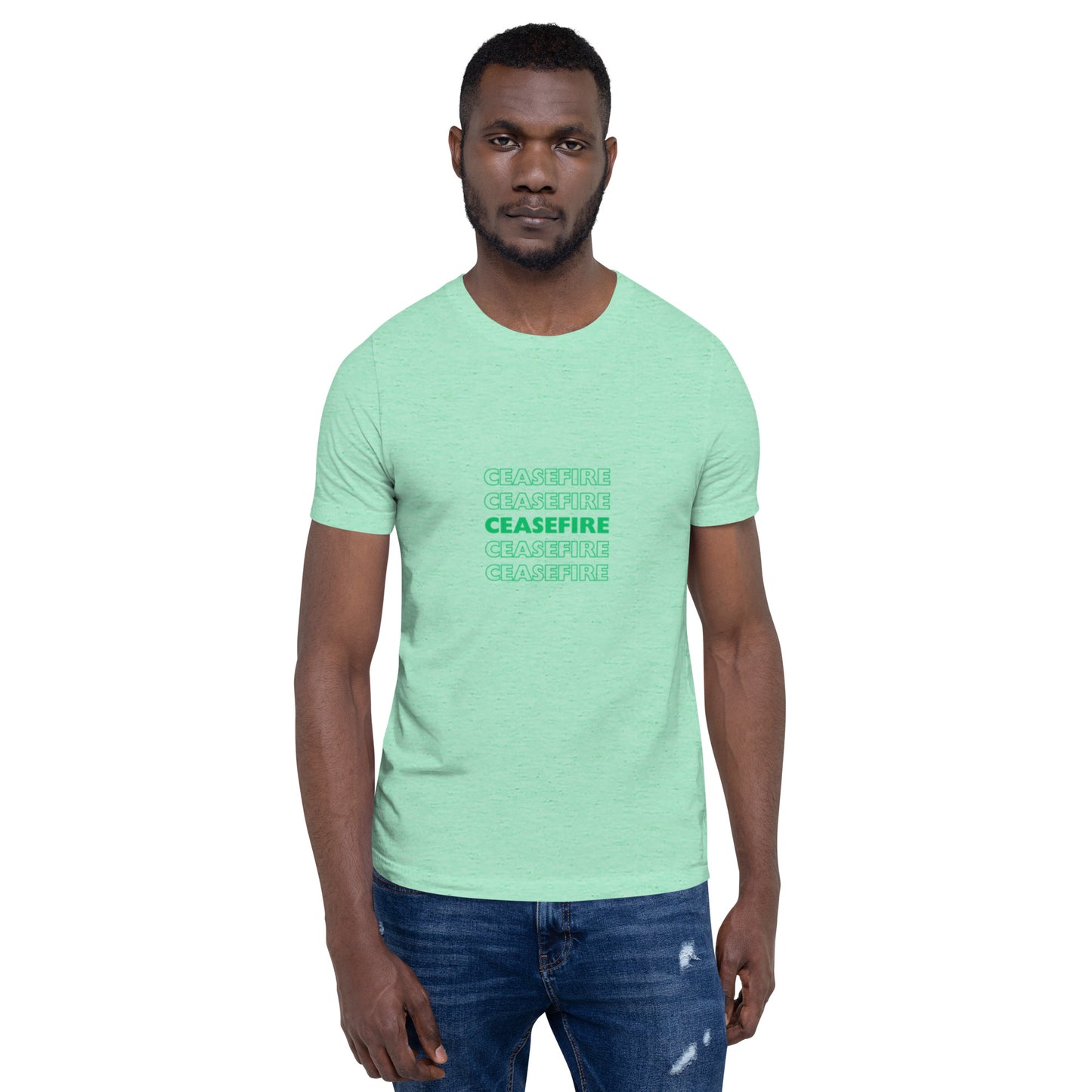 Ceasefire Green Unisex T-shirt