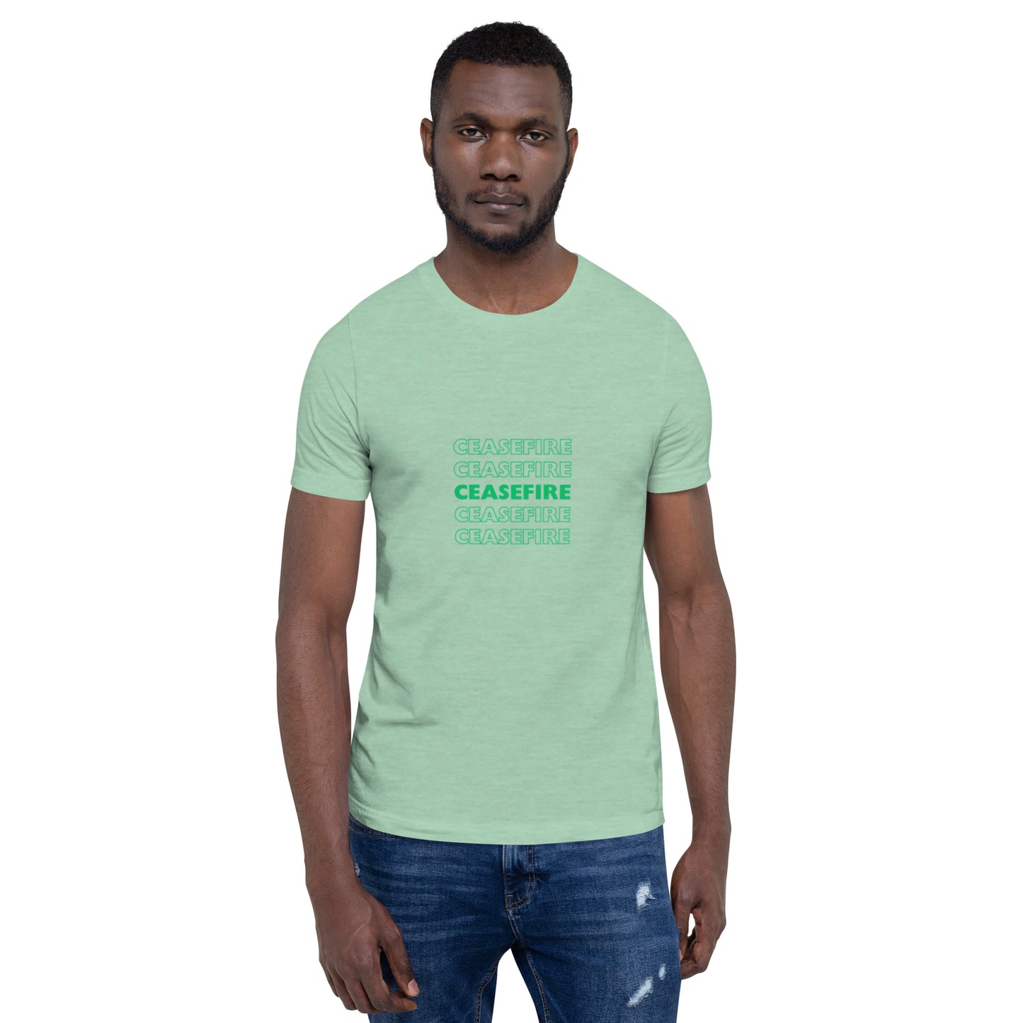 Ceasefire Green Unisex T-shirt