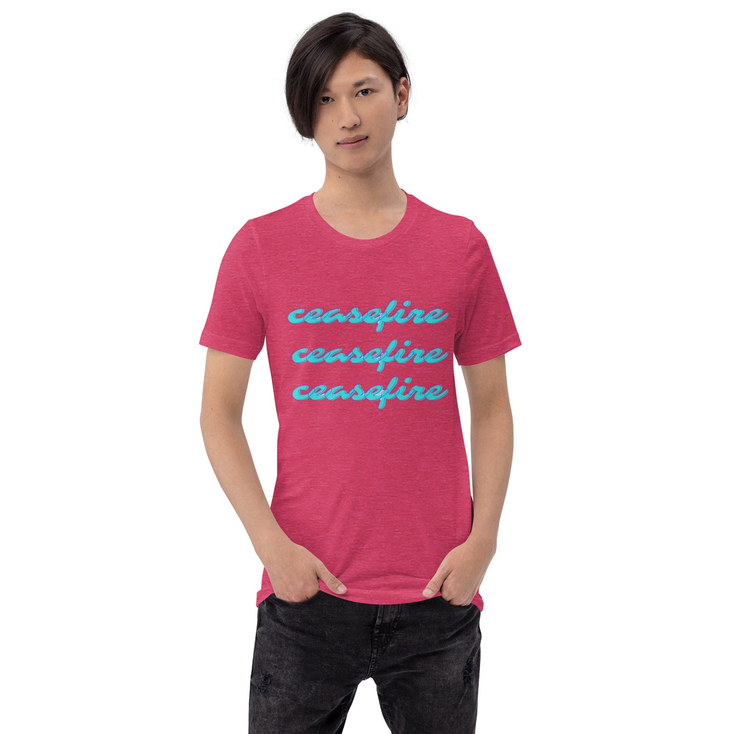 Ceasefire Script Unisex T-shirt