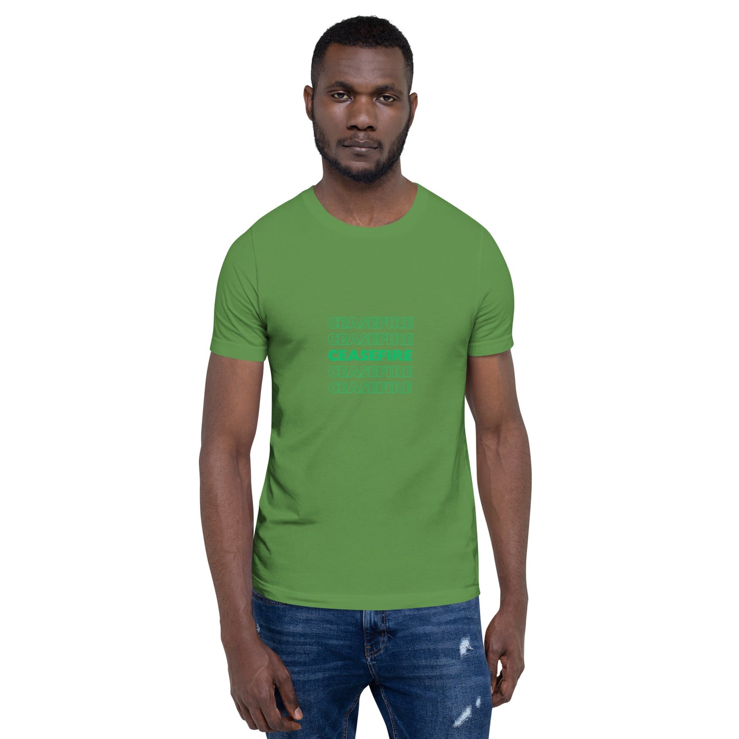 Ceasefire Green Unisex T-shirt