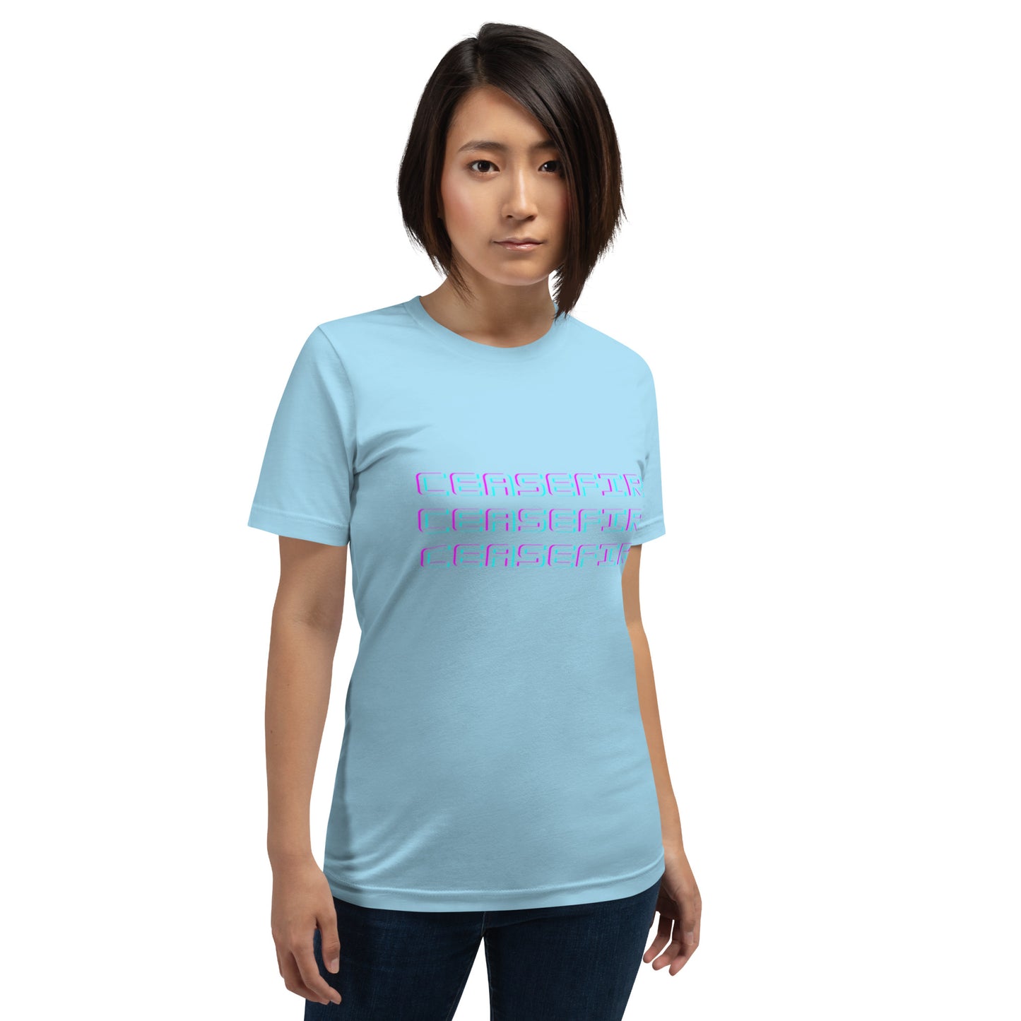 Ceasefire Block Script Unisex T-shirt