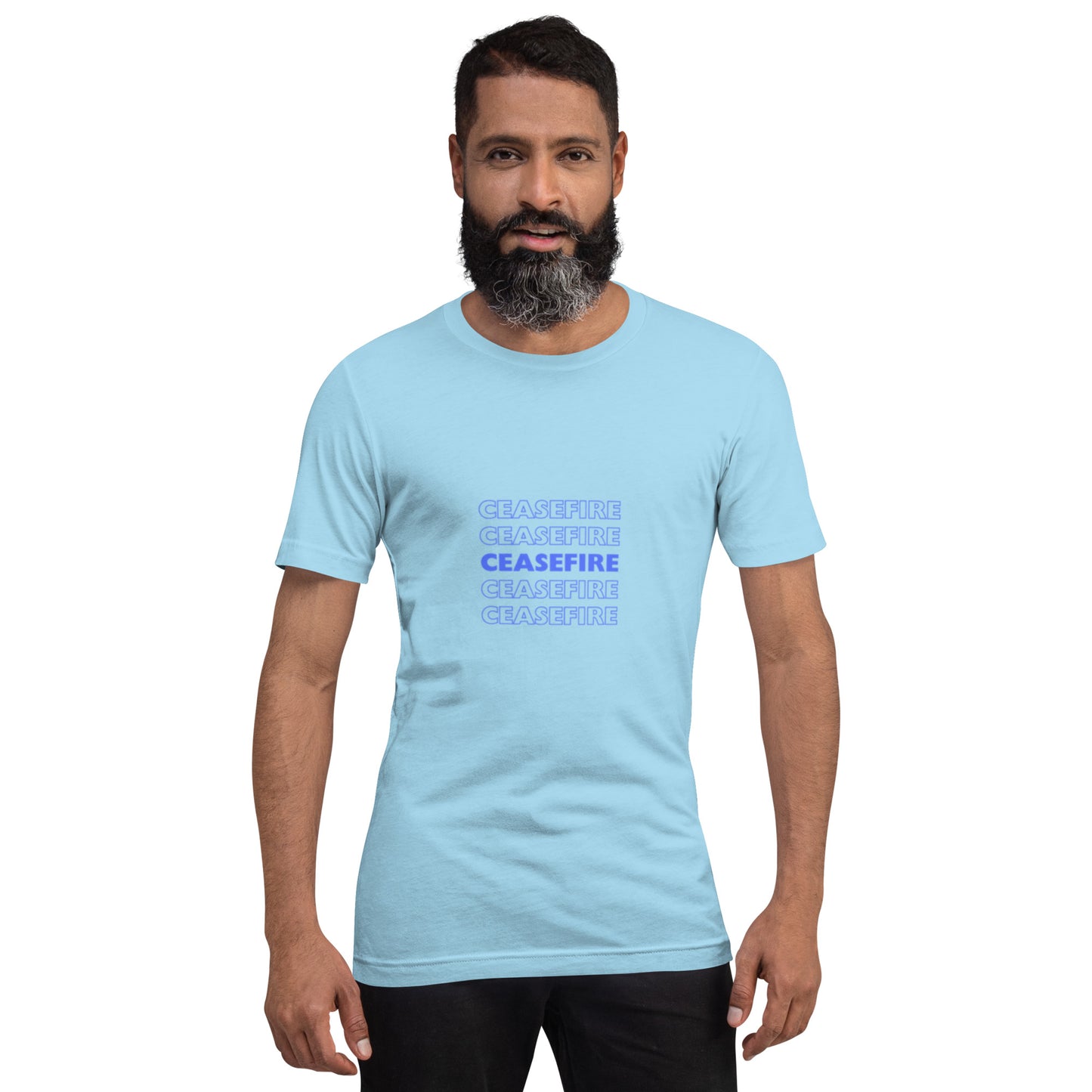 Ceasefire Blue Unisex T-shirt
