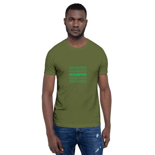 Ceasefire Green Unisex T-shirt