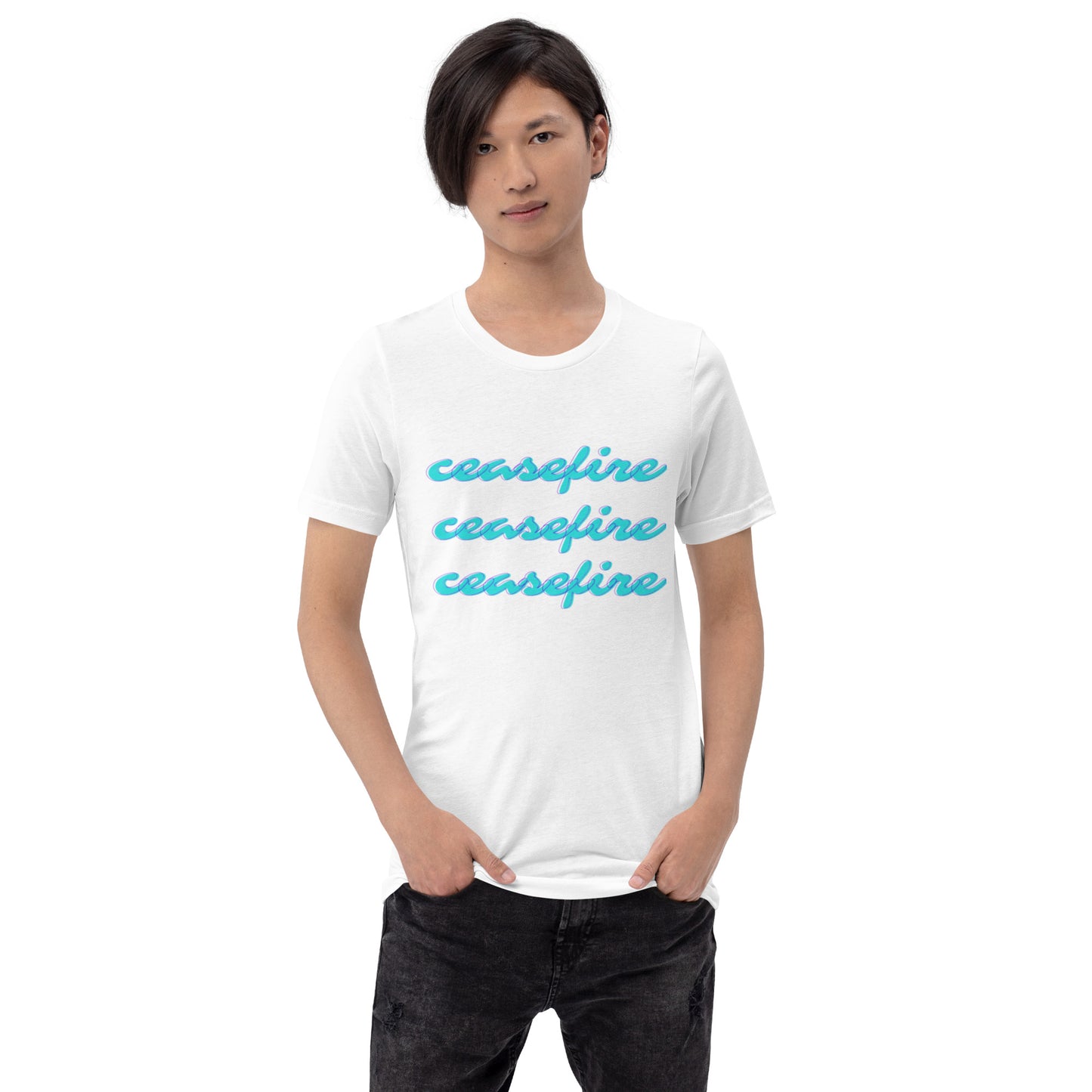Ceasefire Script Unisex T-shirt