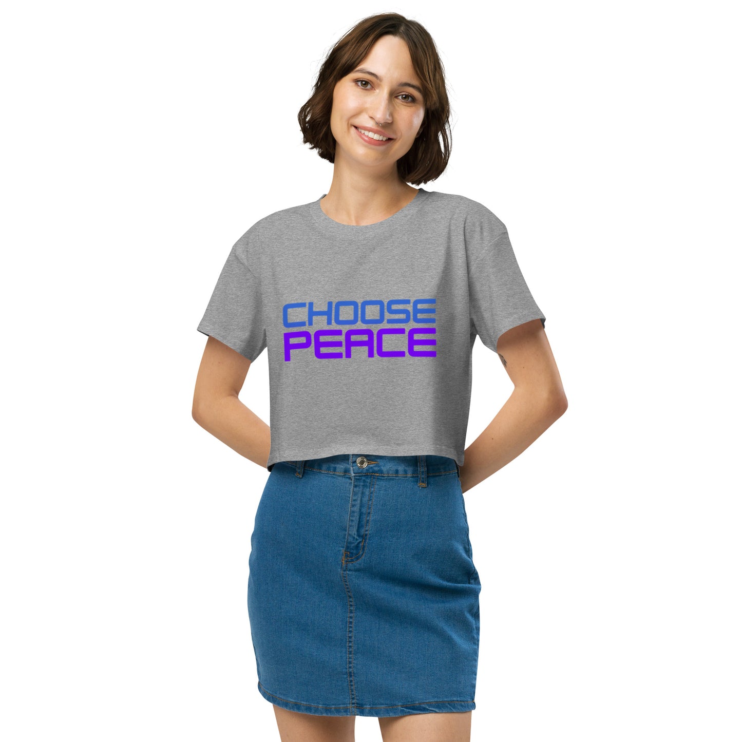 Choose Peace Crop Top