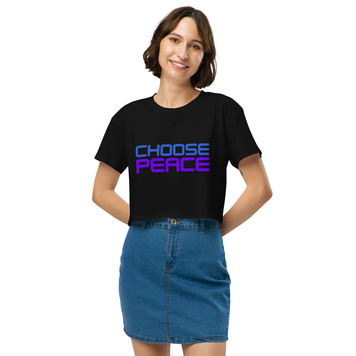 Choose Peace Crop Top