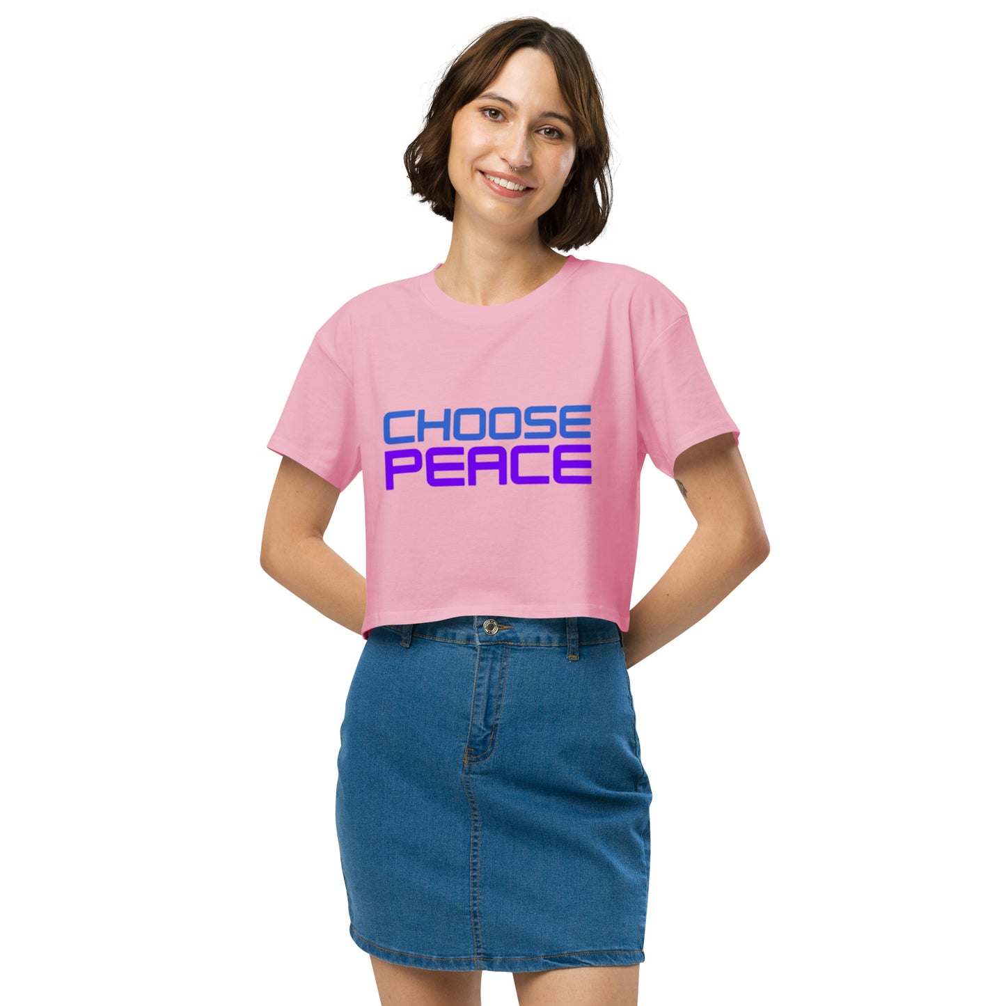 Choose Peace Crop Top