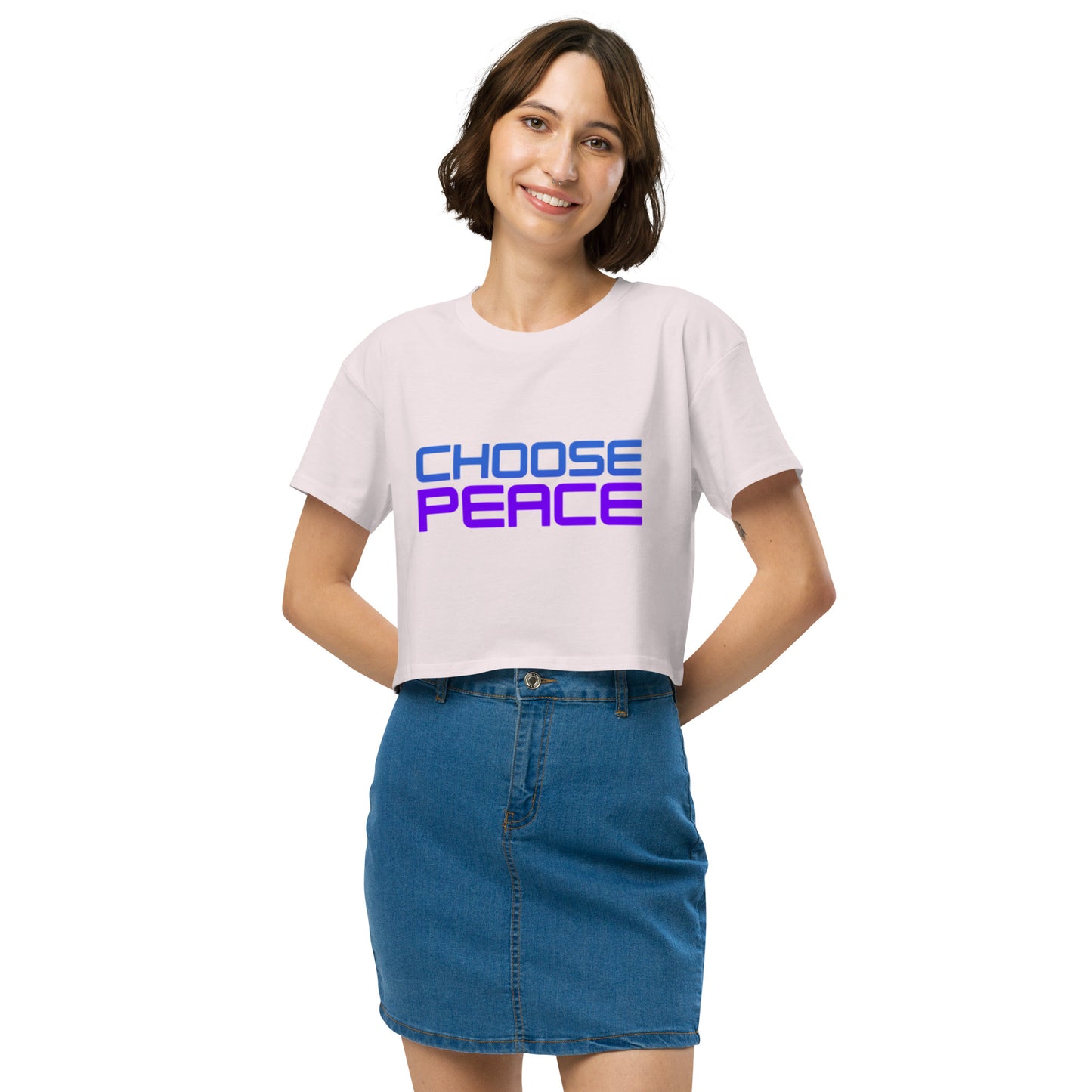 Choose Peace Crop Top