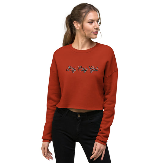 Big City Gal Crop Sweatshirt