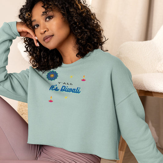 It's Diwali Crop Sweatshirt