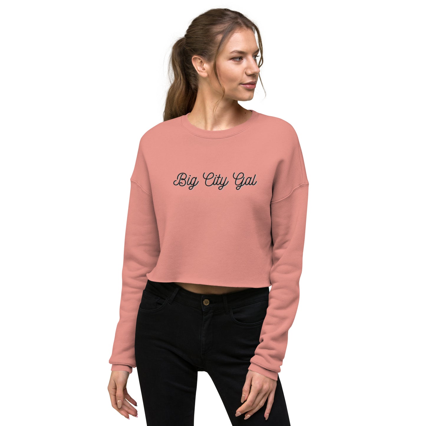 Big City Gal Crop Sweatshirt