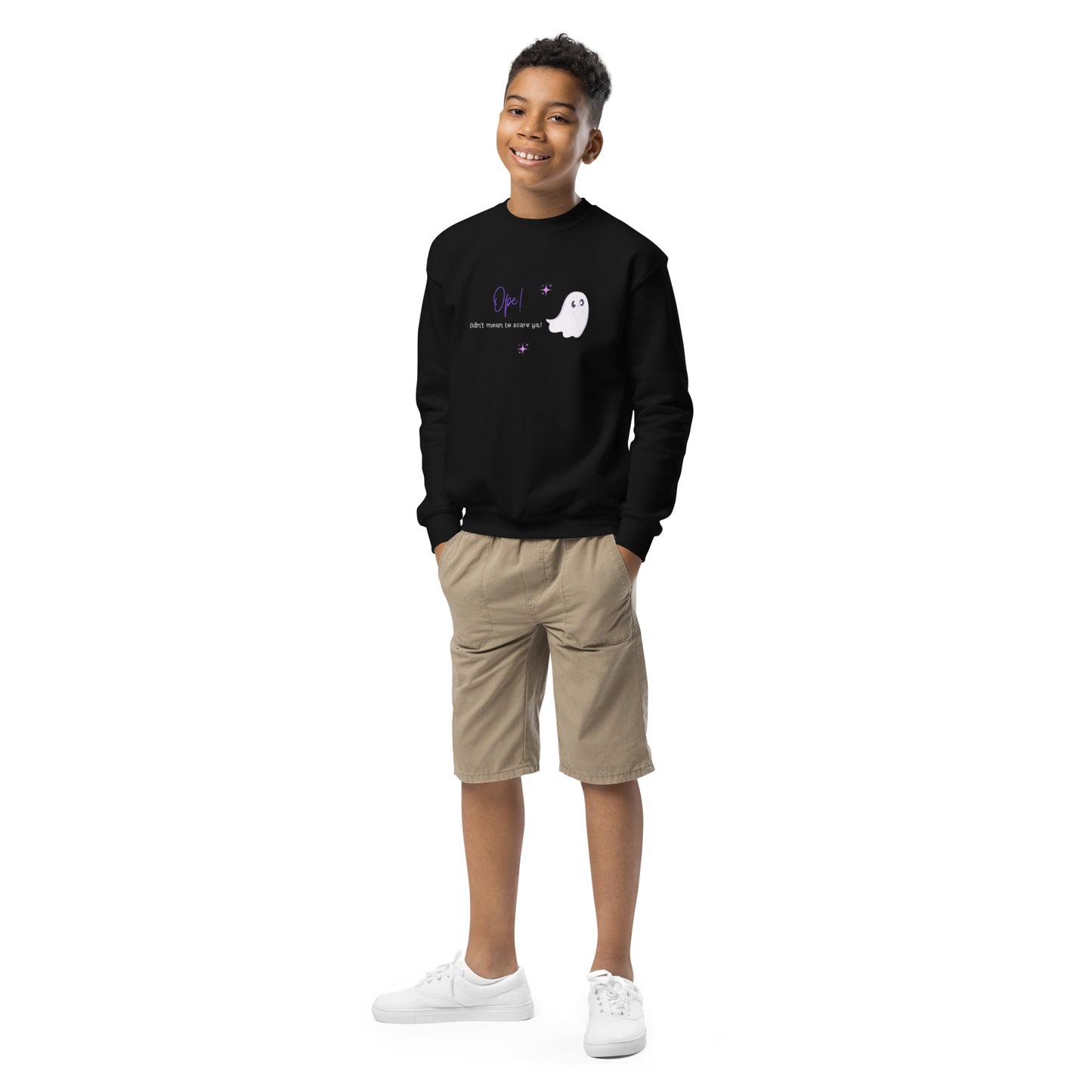 Ghost Ope! Youth Crewneck Sweatshirt