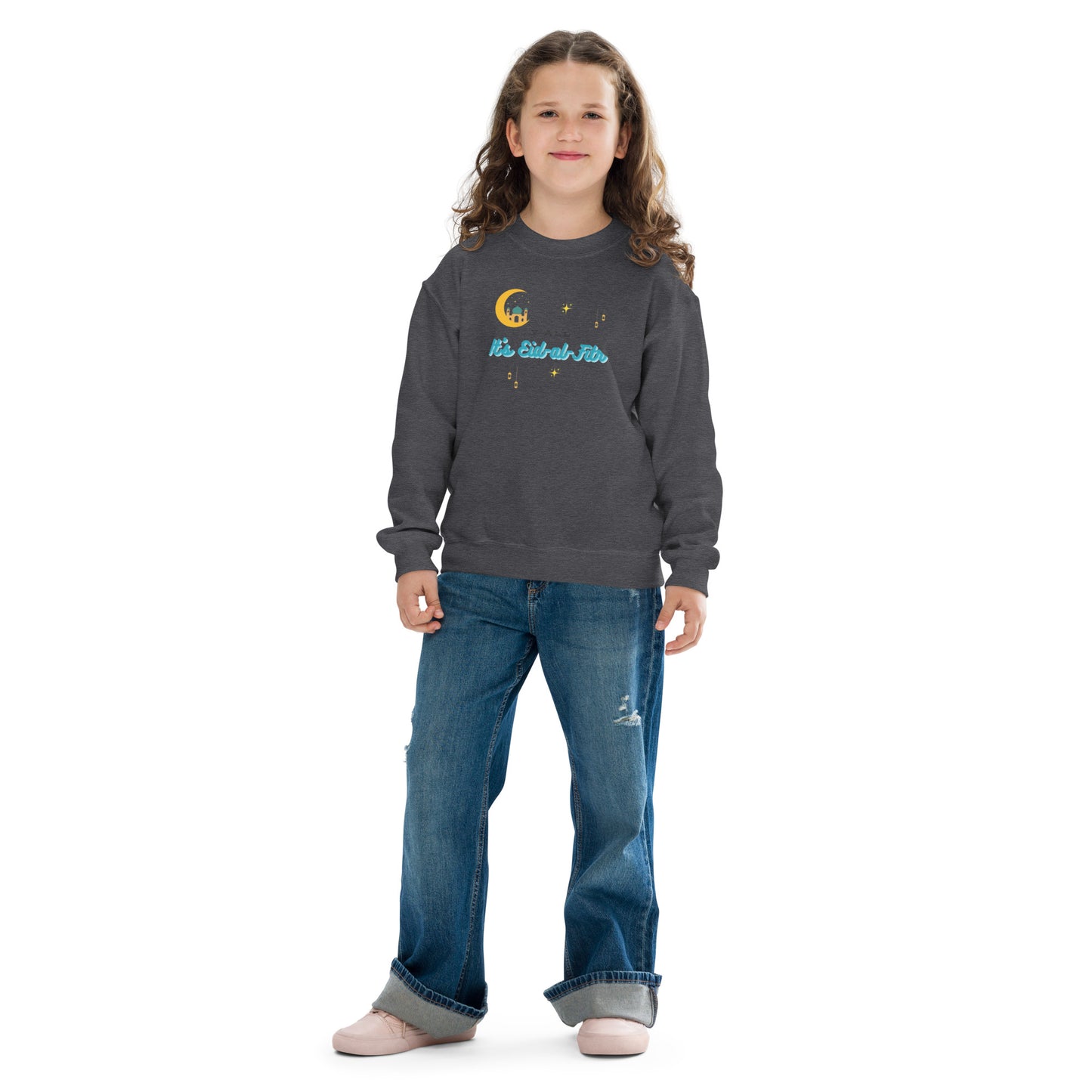 Y'all It's Eid-al-Fitr Youth Crewneck Sweatshirt