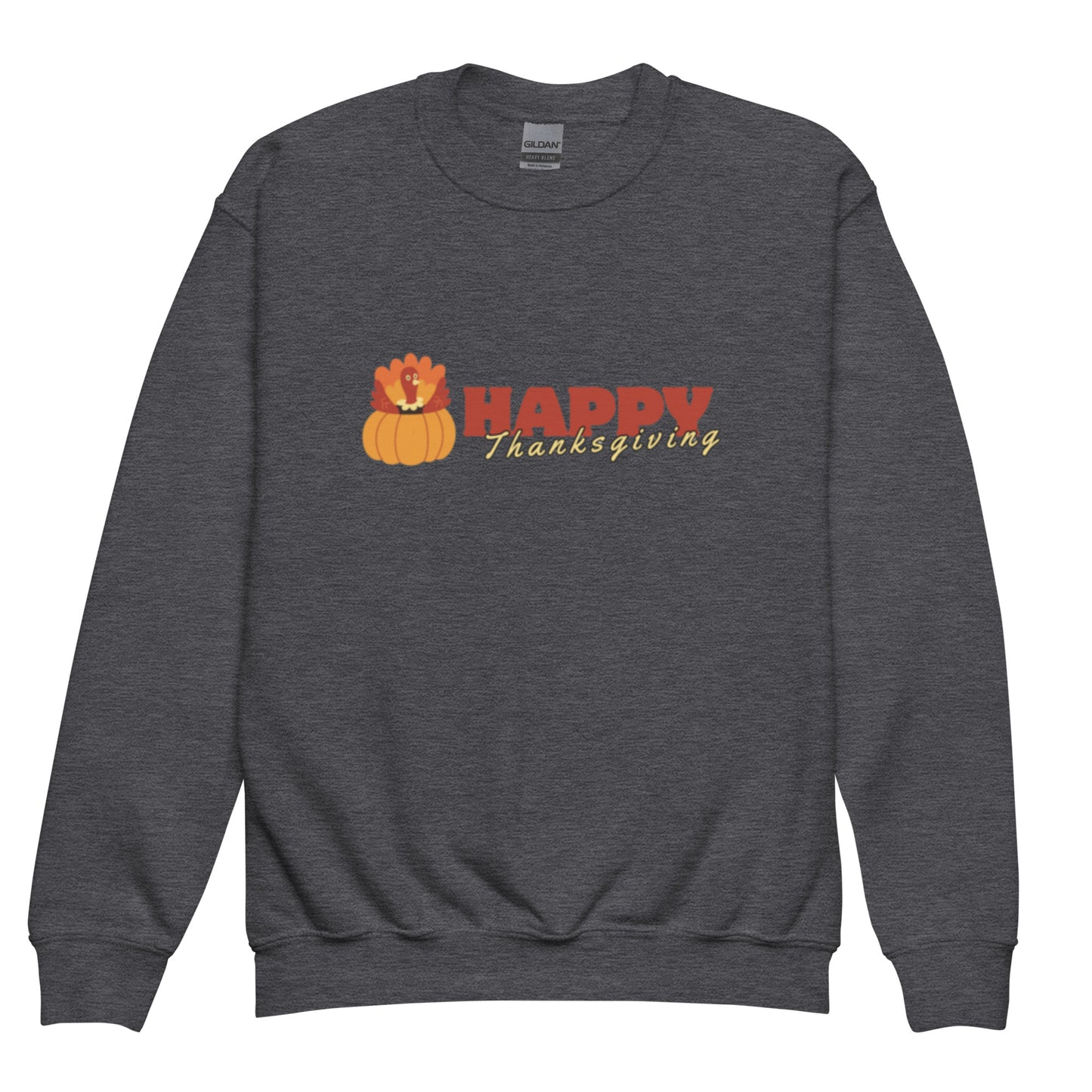 Happy Thanksgiving Youth Crewneck Sweatshirt