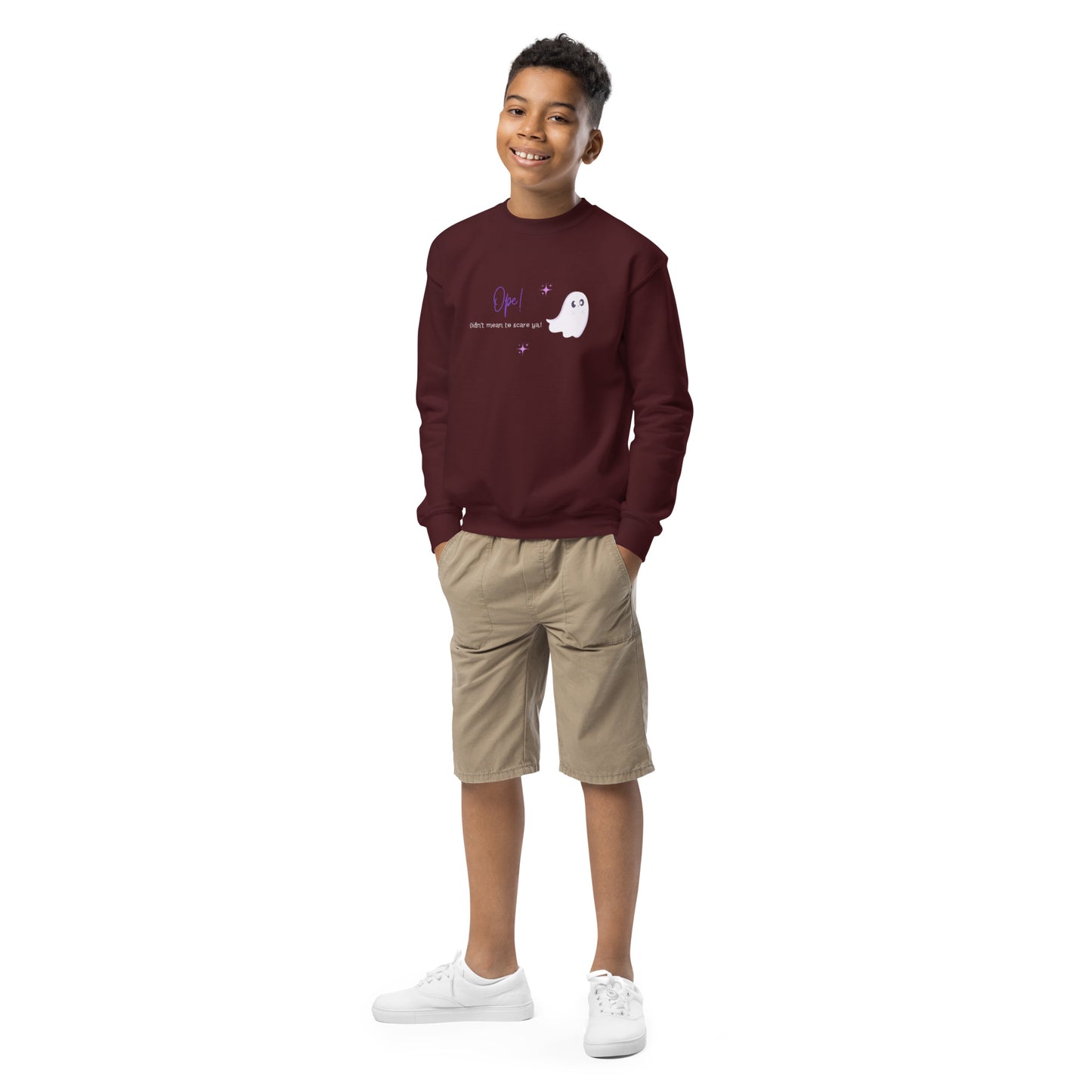 Ghost Ope! Youth Crewneck Sweatshirt