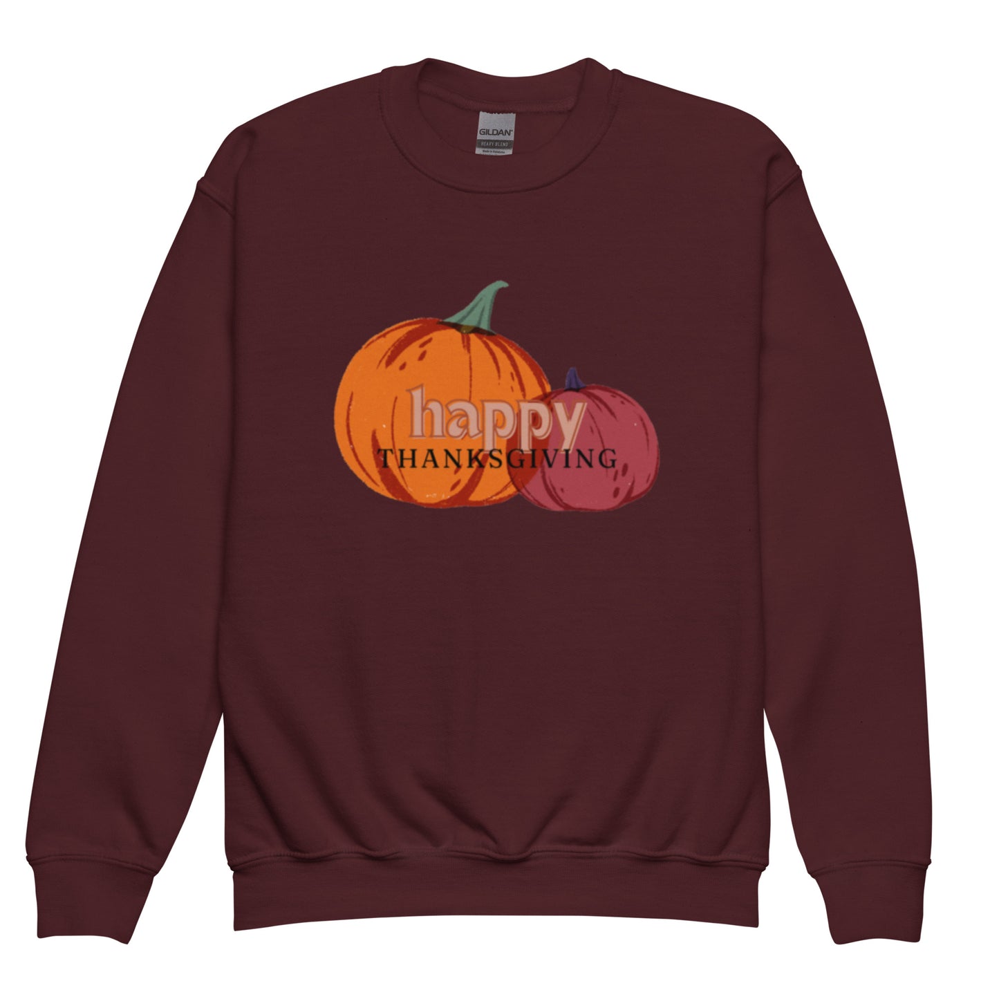 Happy Thanksgiving Youth Crewneck Sweatshirt